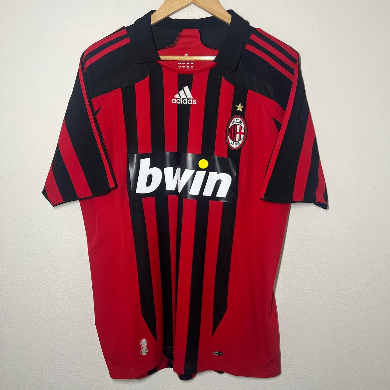 Adidas AC Milan Ronaldo 2007-2008 Home Jersey | Soccer Size US L / EU 52-54 / 3 - 2 Thumbnail