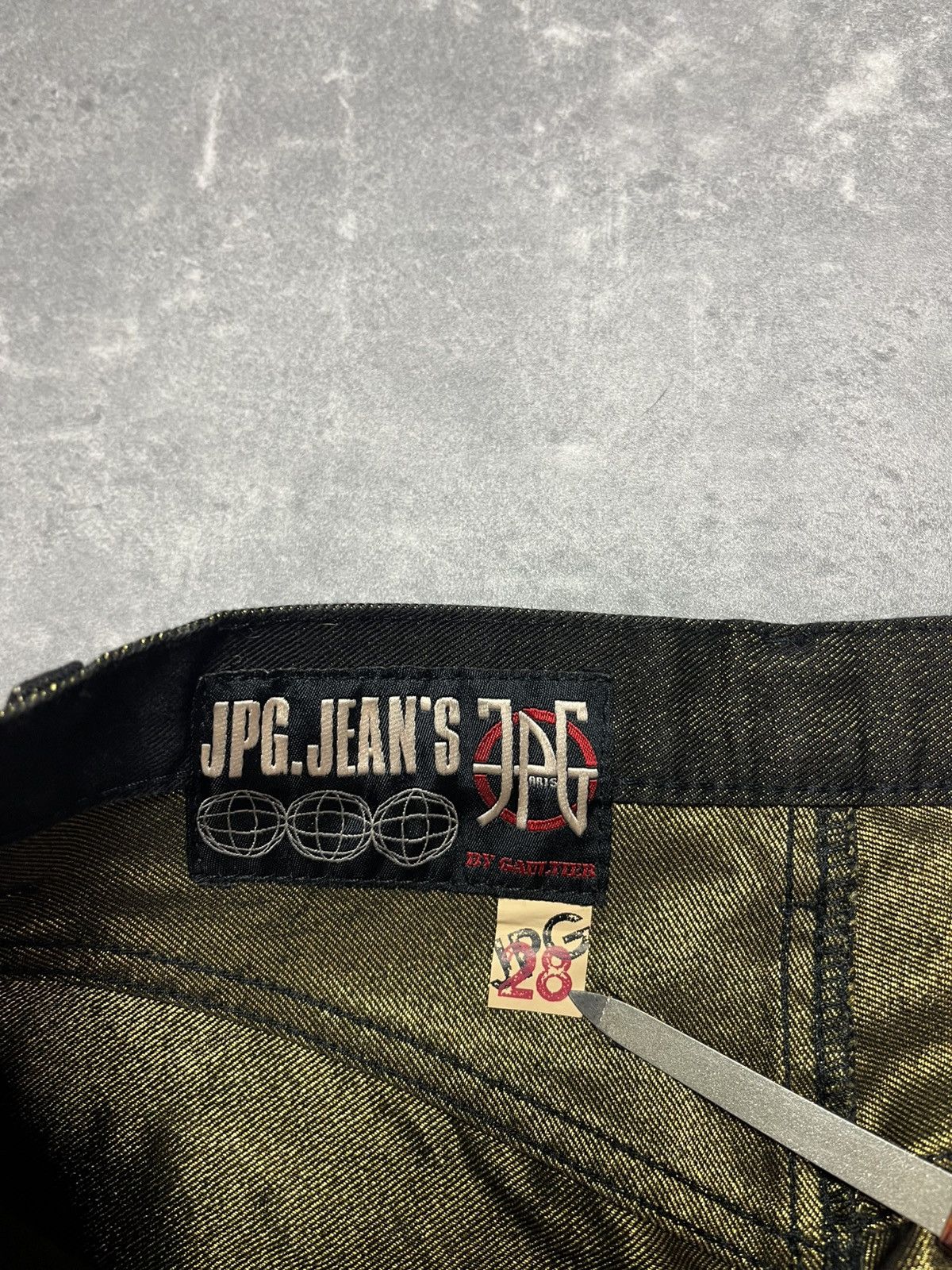 Jean Paul Gaultier DSWT Jean Paul Gaultier Long Glitter Denim Jeans 28 Size 28" / US 6 / IT 42 - 9 Thumbnail