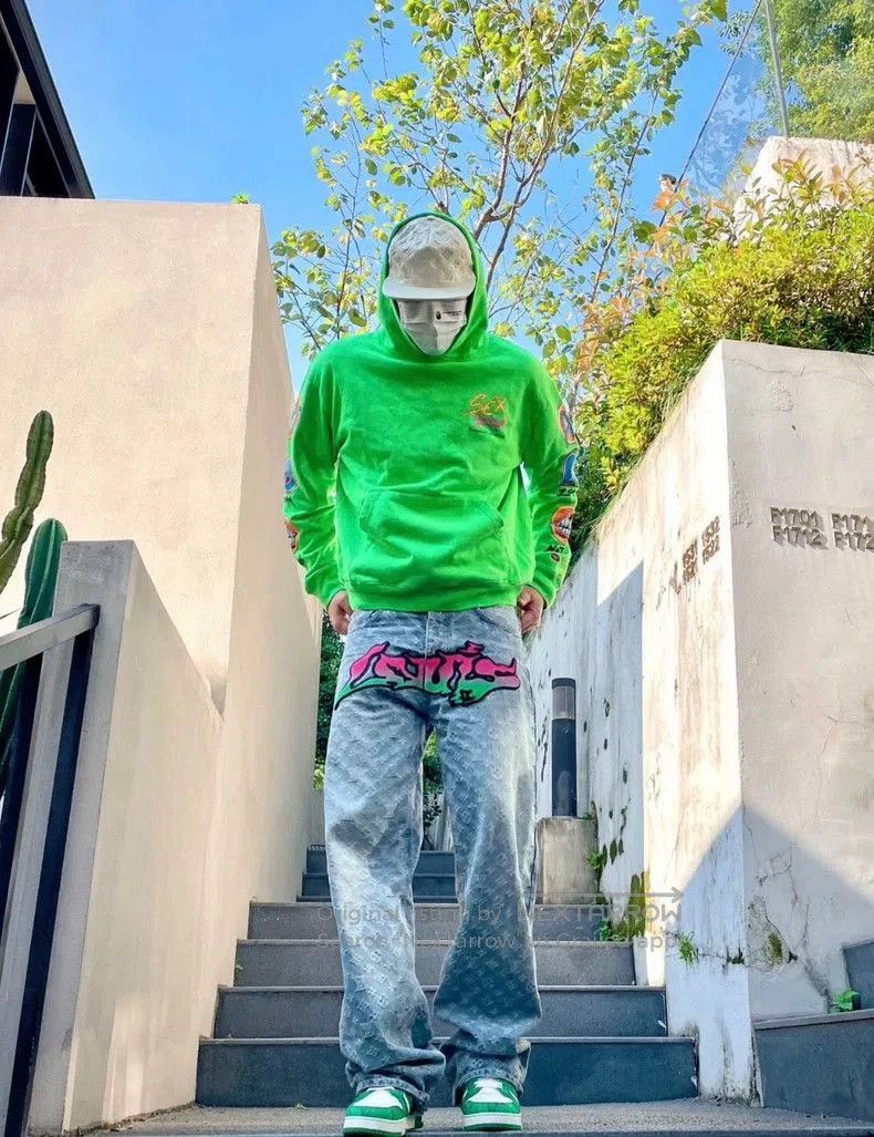 Louis Vuitton LV Logo Graffiti Denim Pants for Men . Size US 34 / EU 50 - 6 Thumbnail