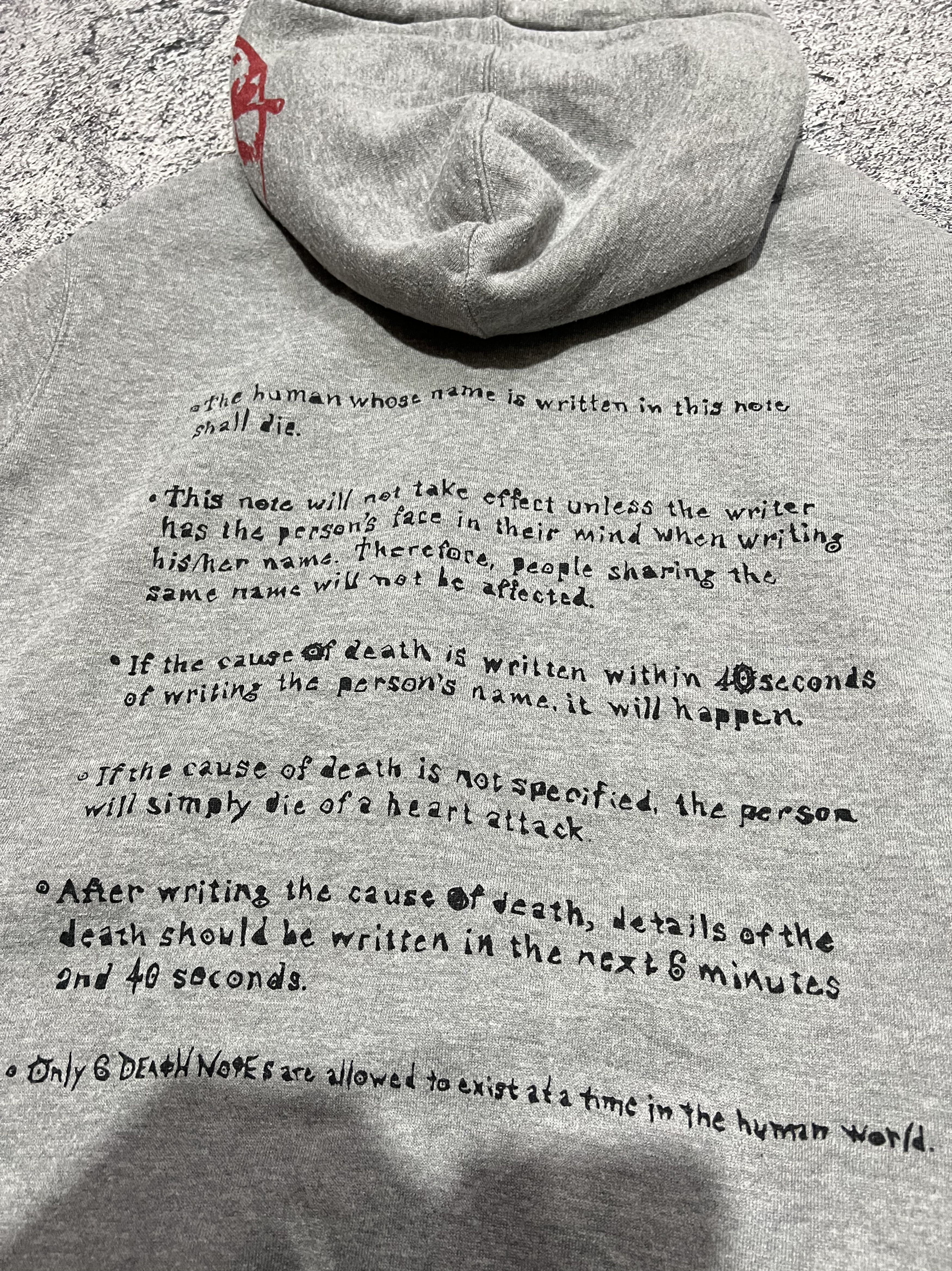 Japanese Brand 2000s Death Note Film Poem Hoddie y2k Size US M / EU 48-50 / 2 - 4 Thumbnail