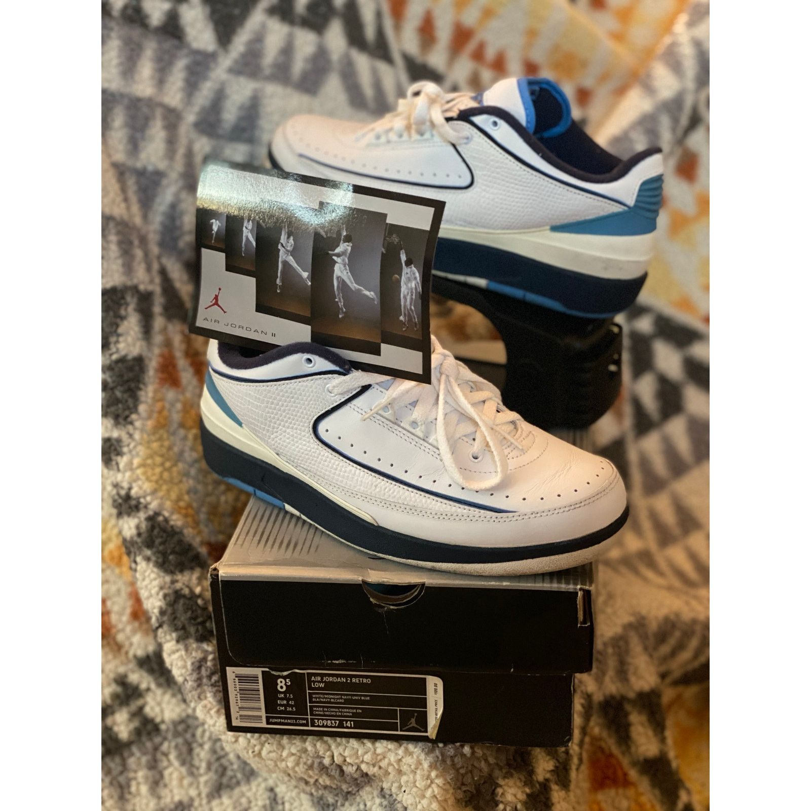 Jordan Brand Air Jordan 2 Retro Low 'Midnight Navy' 2004 m8.5 w10 Size US 8.5 / EU 41-42 - 1 Thumbnail