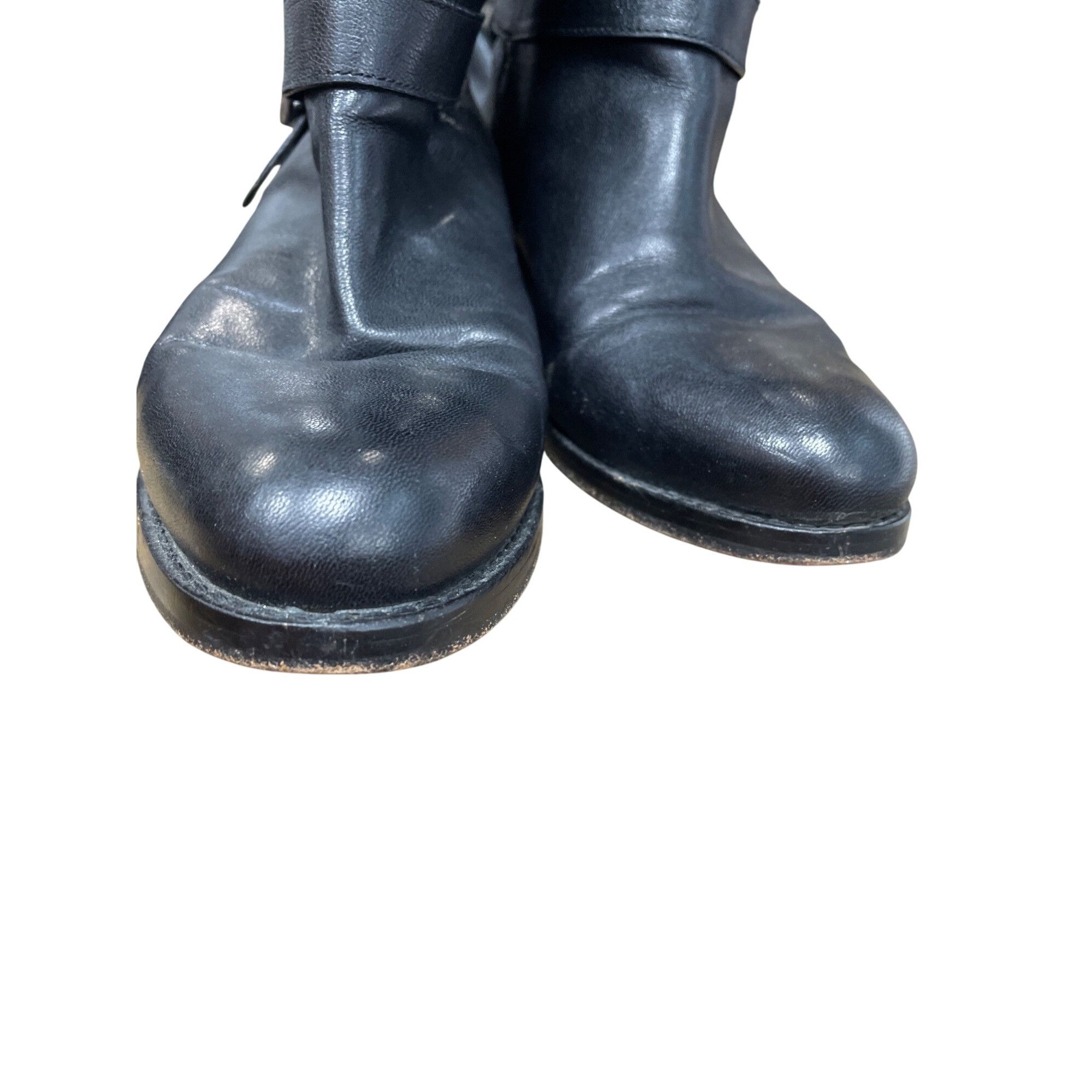 Cole Haan Cole Haan Grand Womans Black Leather Mid Calf Line Boots Sz Size US 8.5 / IT 38.5 - 8 Thumbnail