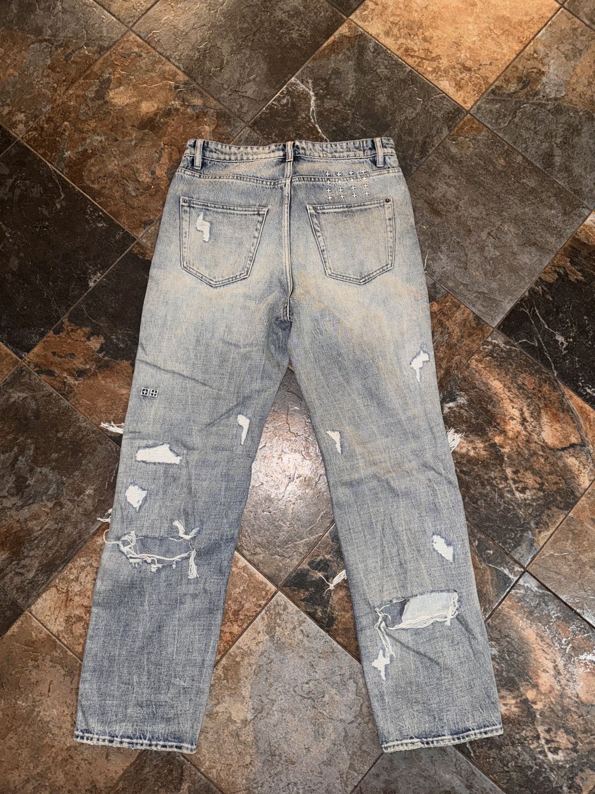 Ksubi Ksubi Distressed Extra Baggy Denim Size US 30 / EU 46 - 6 Thumbnail