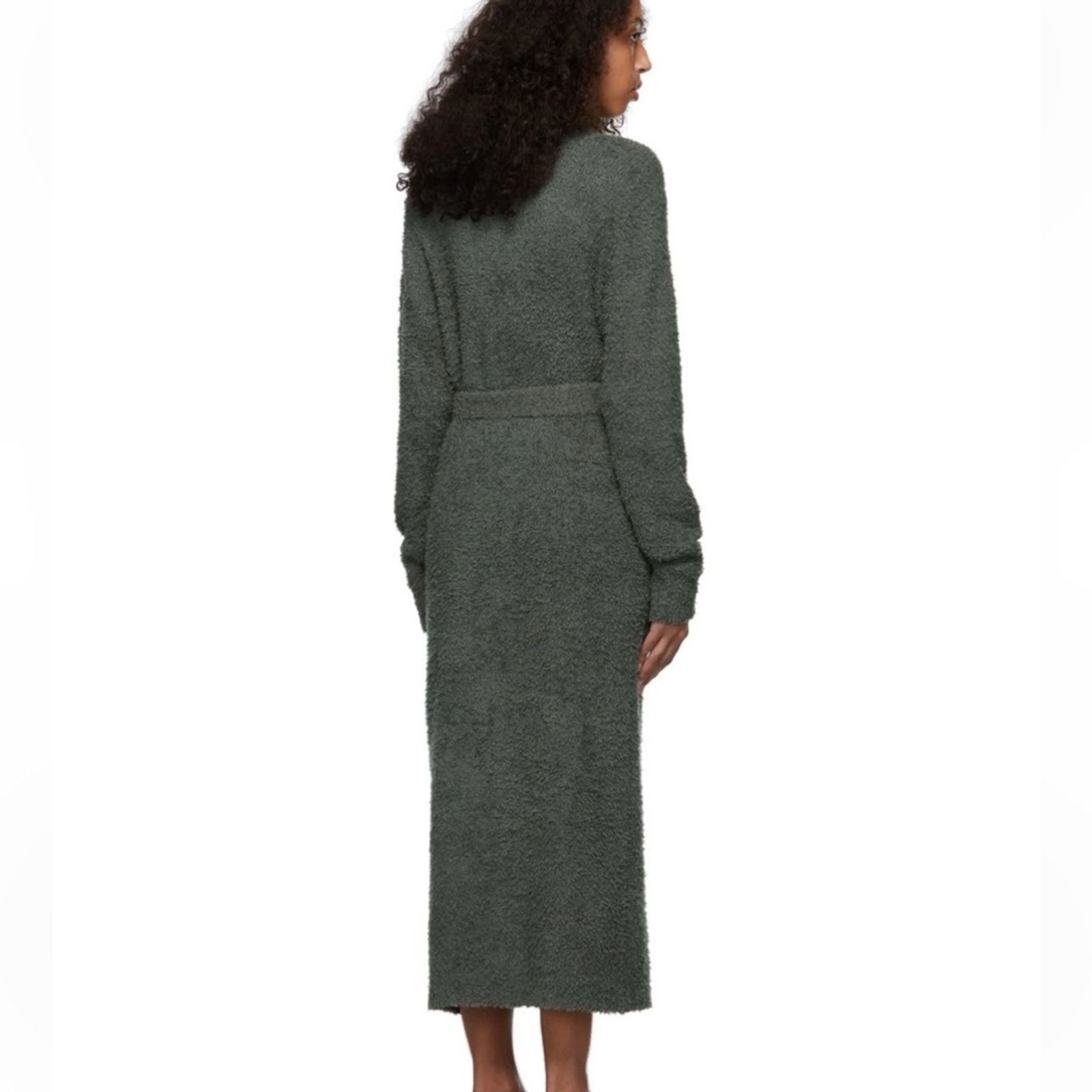 SKIMS SKIMS Grey Cozy Knit Rober cardigan duster XS Missing Belt Size ONE SIZE - 2 Thumbnail