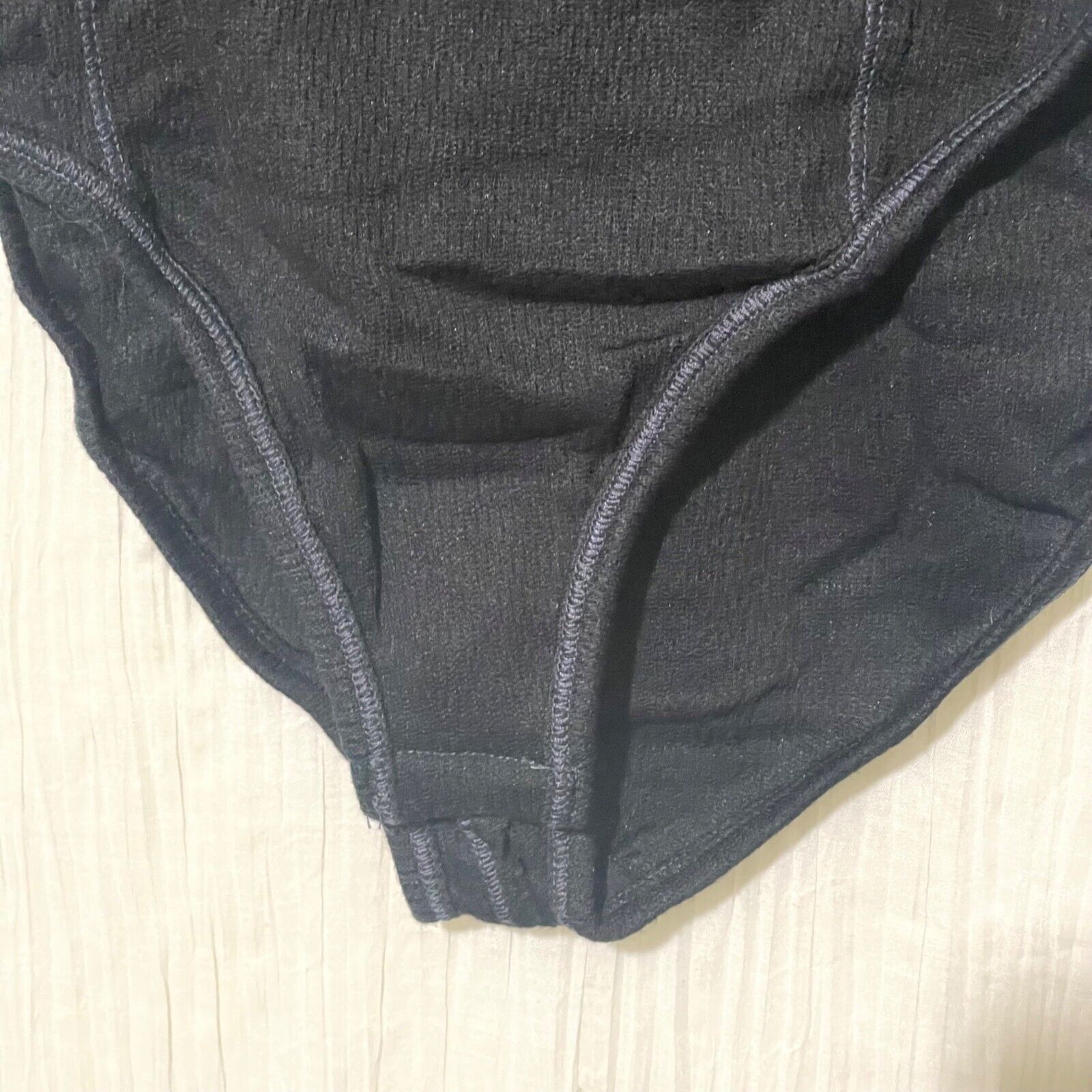 Free People Free People Bodysuit Sloane Thermal Button Neck Black Large Size L / US 10 / IT 46 - 6 Thumbnail