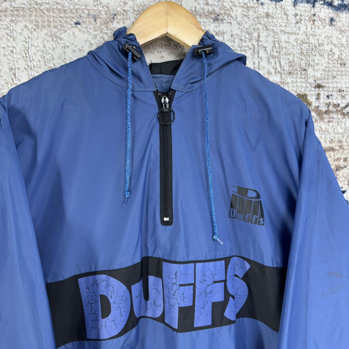 Vintage Vintage 90s DUFFS Skateboards Half Zipper Windbreaker Jacket Size US XL / EU 56 / 4 - 14 Thumbnail