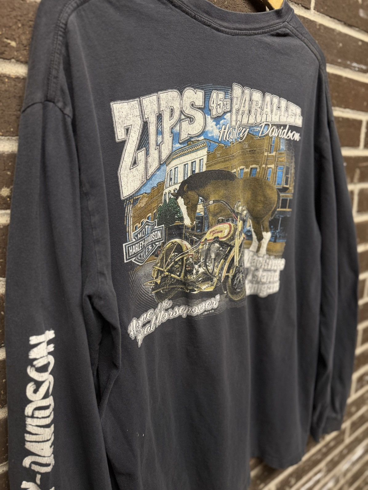 Vintage Thrashed (2014) Harley Tee Size US L / EU 52-54 / 3 - 6 Thumbnail