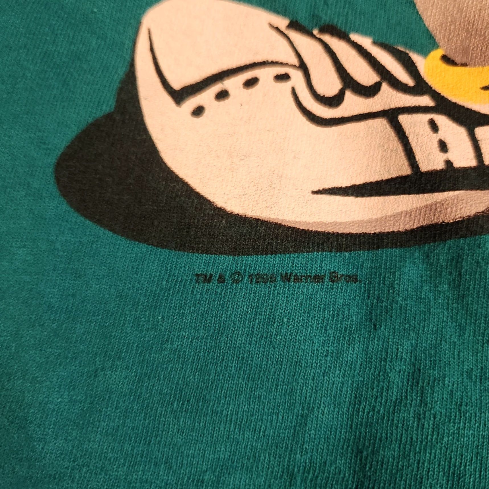 Tultex VINTAGE Looney Tunes Bunny Tennis T-Shirt Tultex Bugs Bunny 1990s Single Stitch Crew Neck Blue Men L Shirts Shirt Size US L / EU 52-54 / 3 - 3 Thumbnail