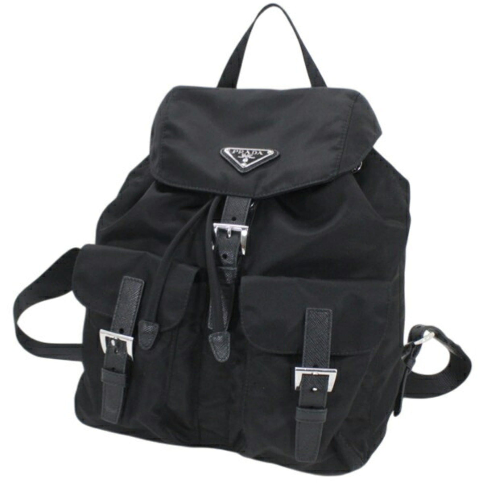 Prada Prada Backpack, Rucksack, Nylon and Leather, Black, Women's, 1BZ677 NERO PRADA KM3228 Size ONE SIZE - 1 Thumbnail