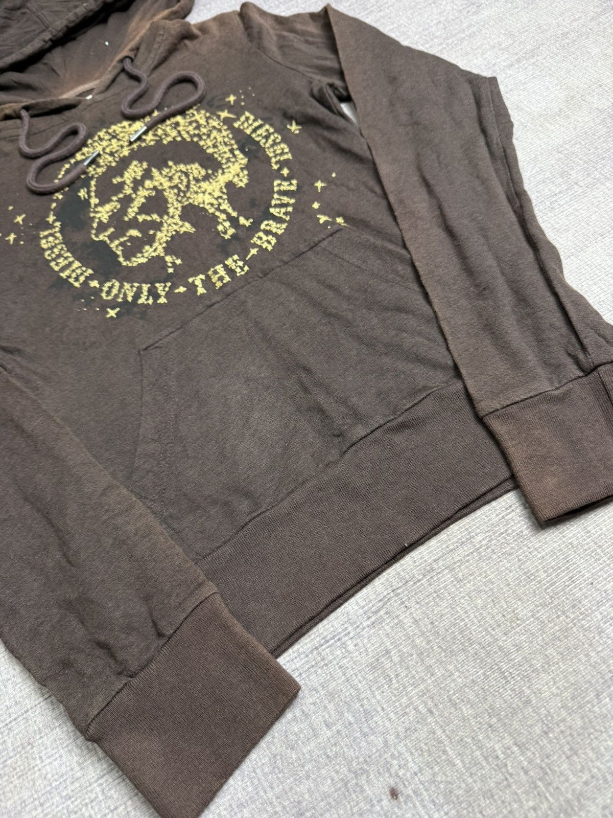 Diesel DIESEL FEDED STUDED STYLE HOODIE Size US M / EU 48-50 / 2 - 6 Thumbnail