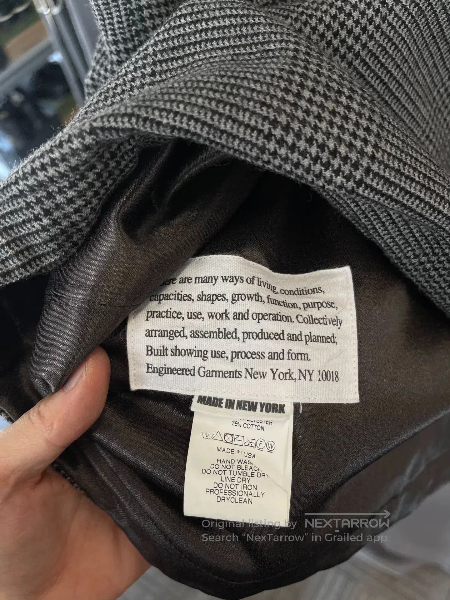 Engineered Garments Engineered Garments Houndstooth Wool Vest. Size US M / EU 48-50 / 2 - 4 Thumbnail
