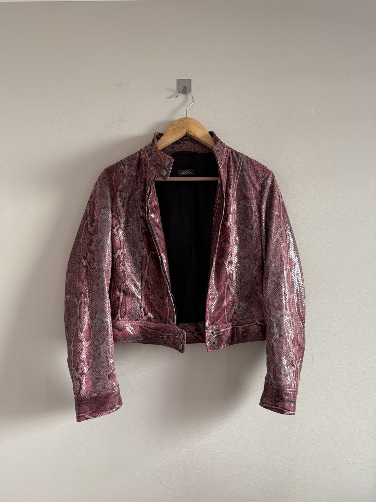 Vintage Just Cavalli Style Snake Print Cropped Jacket Y2K Style Size XS / US 0-2 / IT 36-38 - 1 Thumbnail