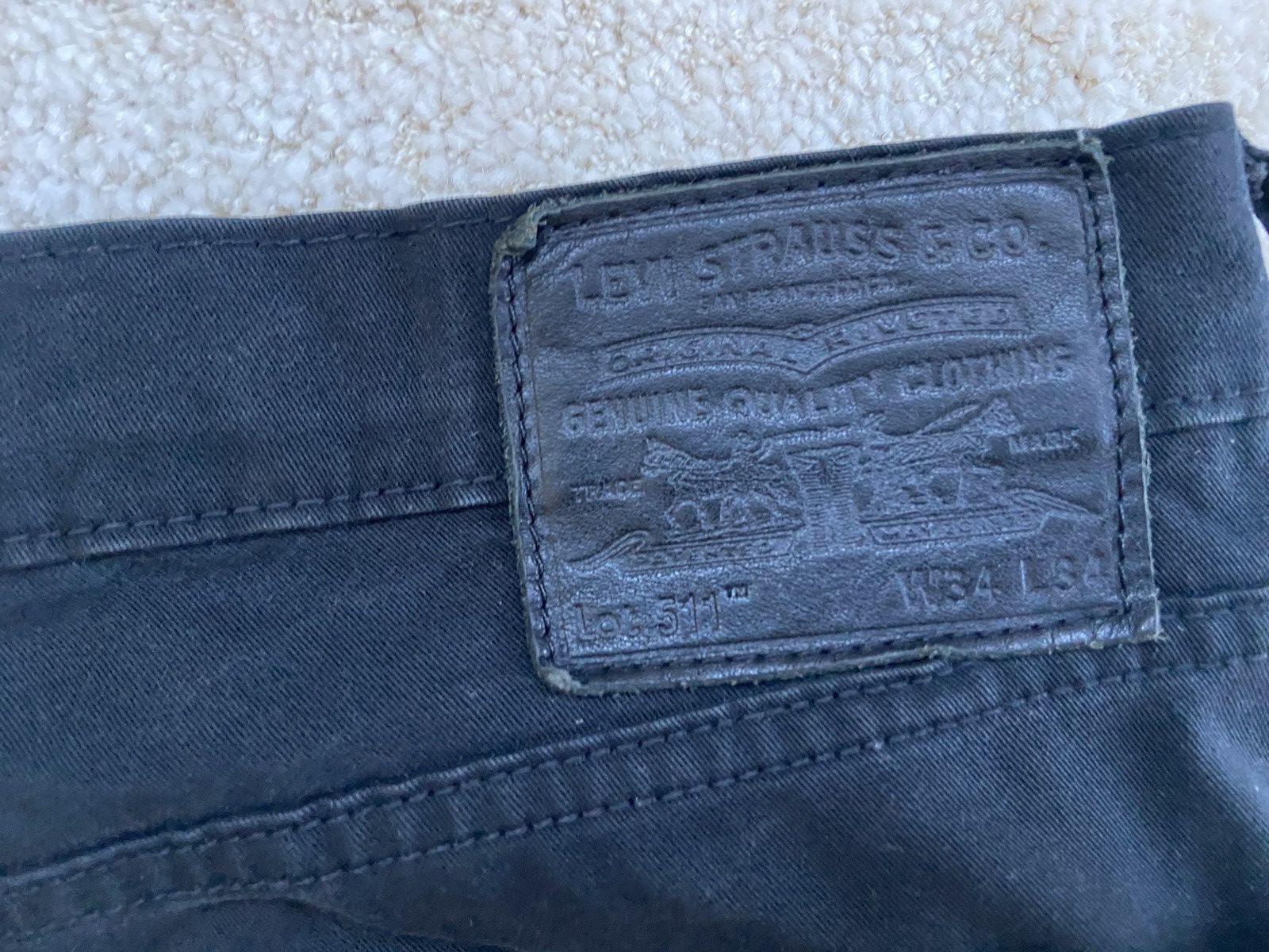 Levi's Levi 511 Black Jeans Size US 34 / EU 50 - 4 Thumbnail