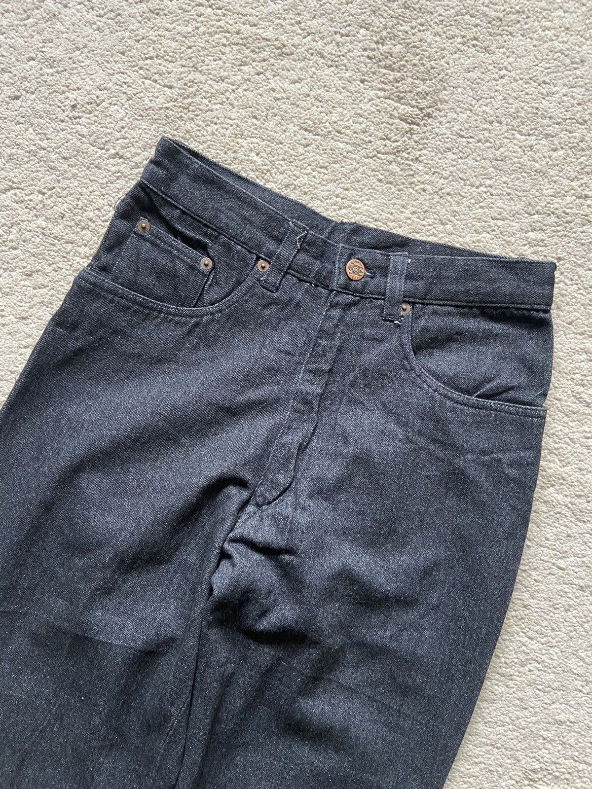Issey Miyake × Tete Homme Vintage Tete Homme By Katoh Kazutaka 70’s Fringe Denim Pants Size US 28 / EU 44 - 2 Thumbnail