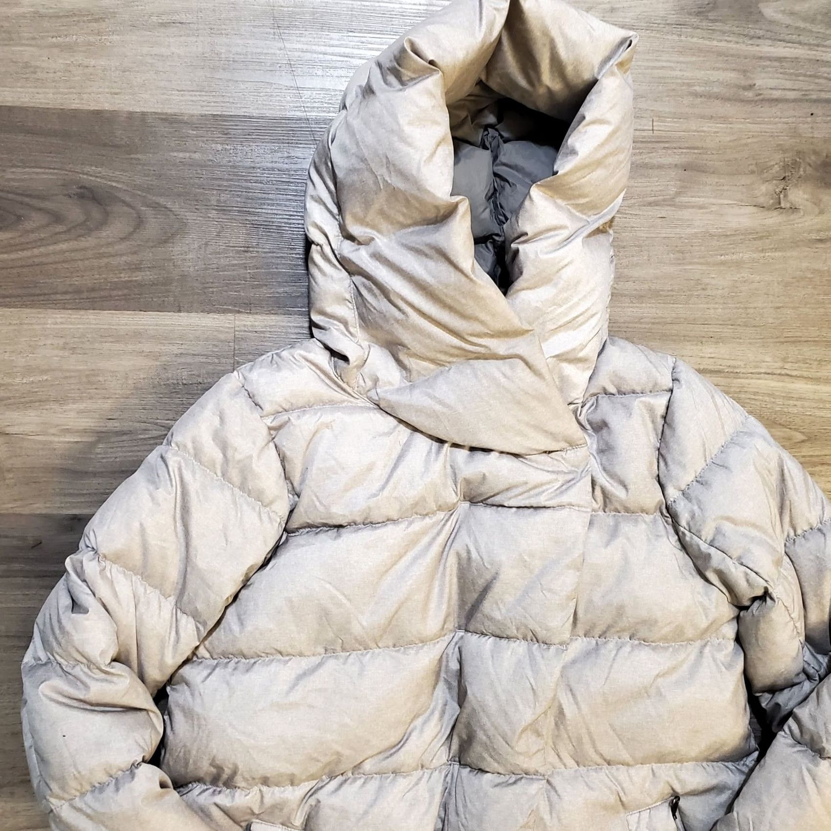 Eddie Bauer Eddie Bauer 650 Down Light Gray Cirruslite Wrap Hood Zip Puffer Coat Womens M Size M / US 6-8 / IT 42-44 - 6 Thumbnail