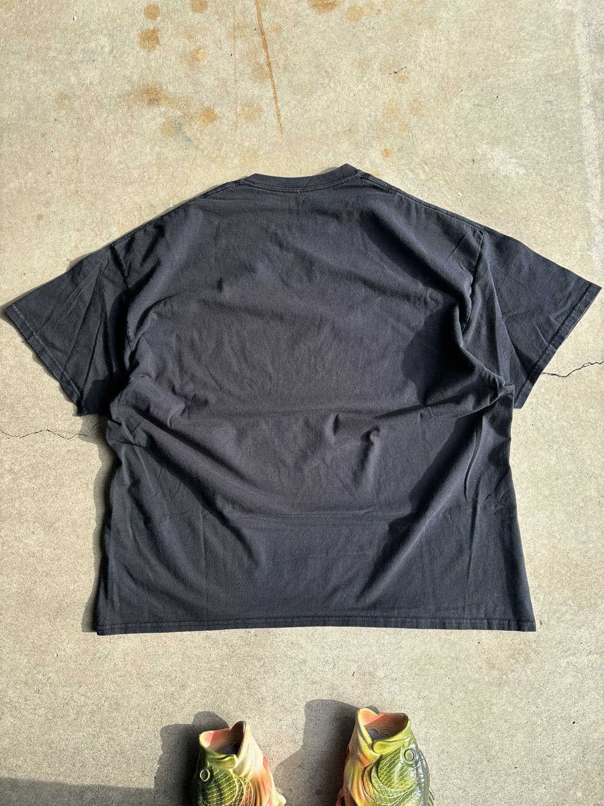 Harley Davidson × Vintage Crazy Faded Black Harley Davidson Eagle Boxy Essential Tee Size US XL / EU 56 / 4 - 2 Thumbnail