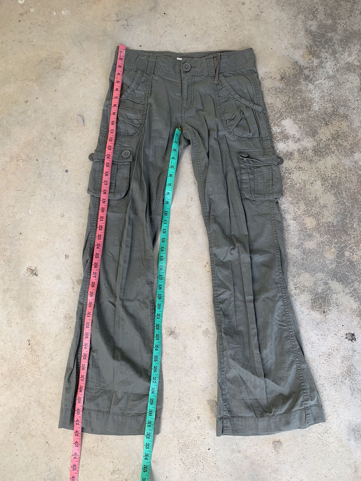 Japanese Brand Flared Merry Friend Cargo Pants Size 33" - 6 Thumbnail