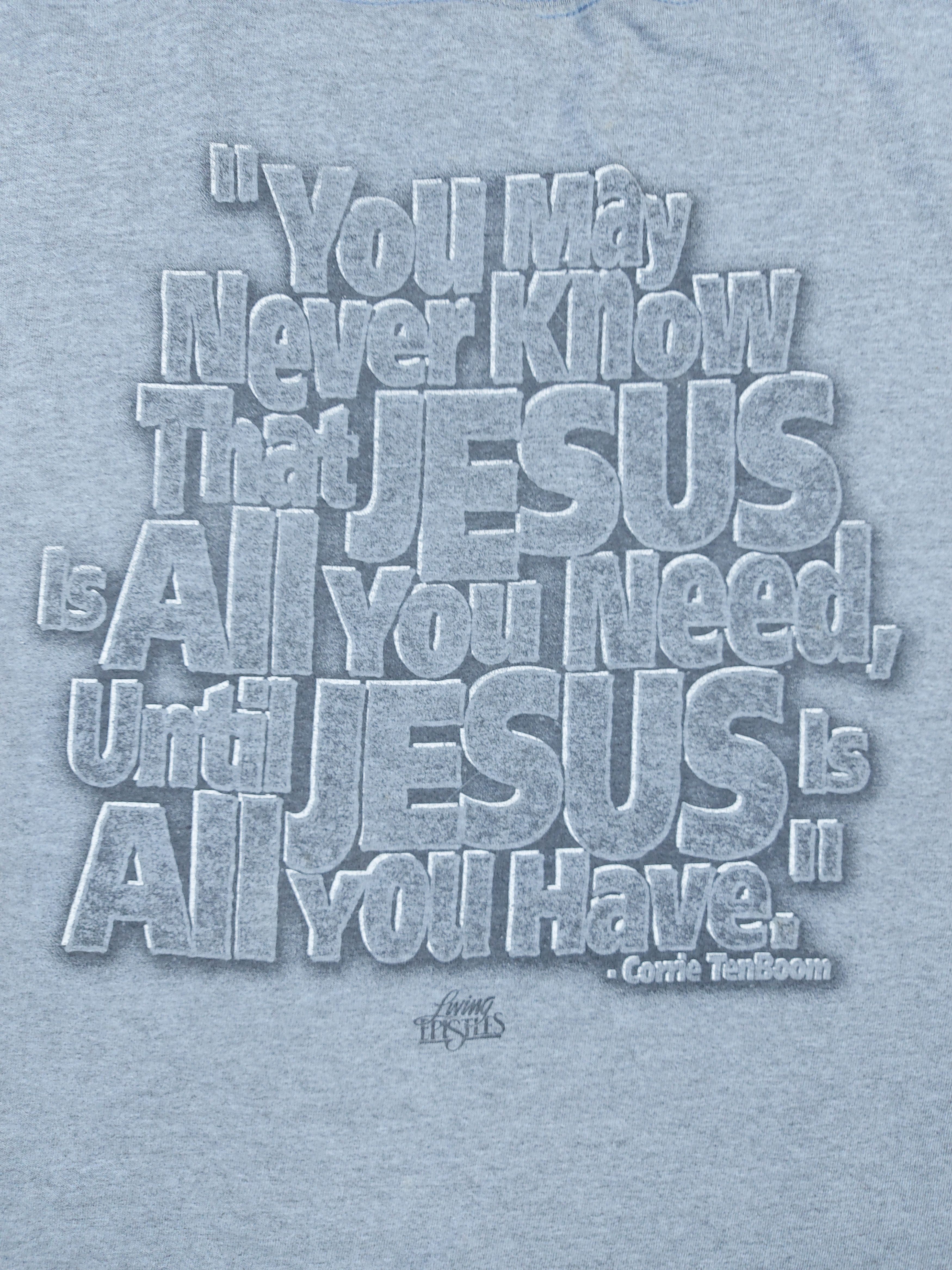 True Religion × Vintage Vintage 2001 Living Epistles Jesus Corrie TenBoom TEE Size US XXL / EU 58 / 5 - 6 Thumbnail