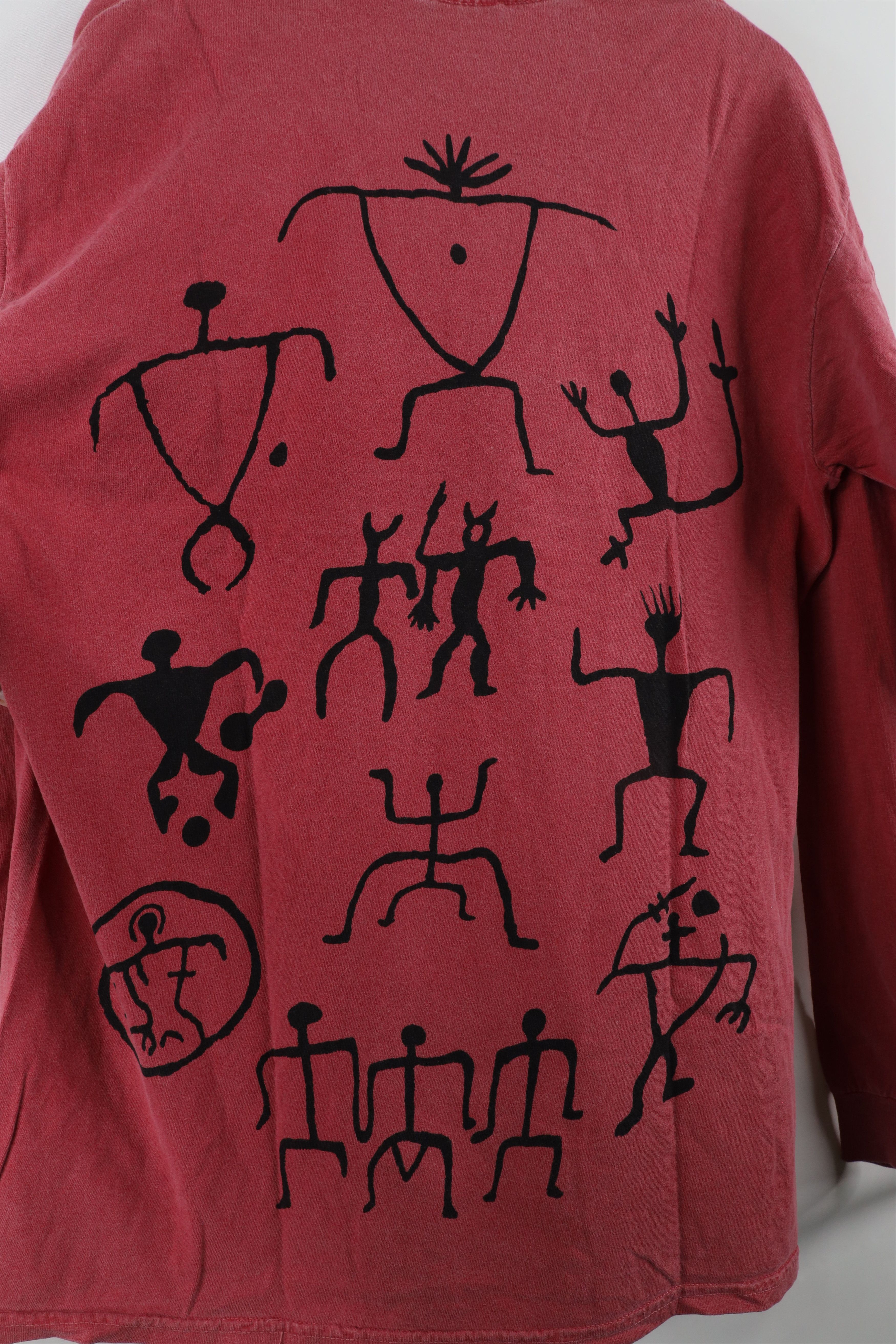 Vintage Vintage 90s Streetwear Rock Cave Art Long Sleeve T-Shirt Size US M / EU 48-50 / 2 - 9 Thumbnail
