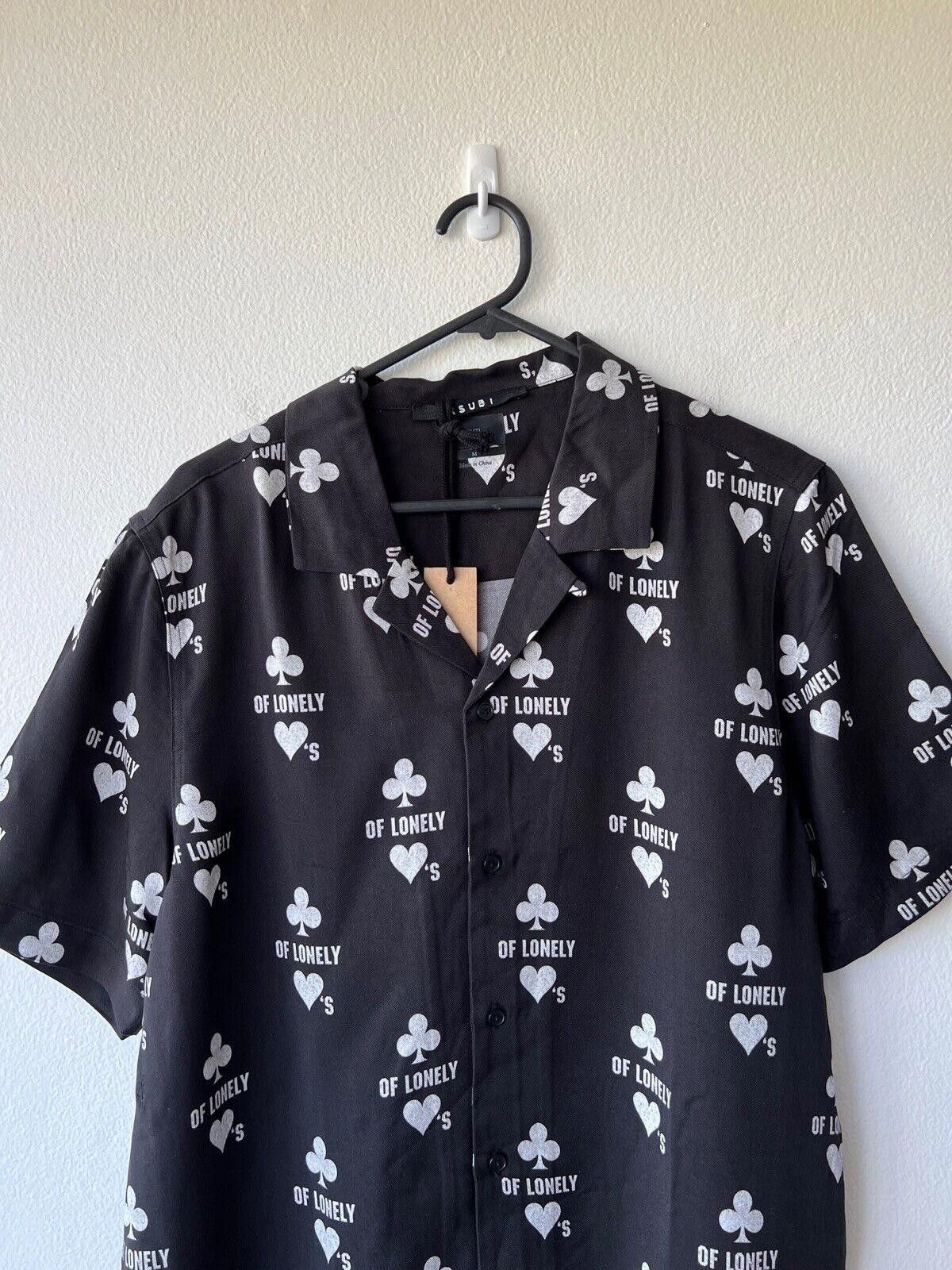 Ksubi new ksubi medium m shirt top resort black klub of hearts Size US M / EU 48-50 / 2 - 2 Thumbnail