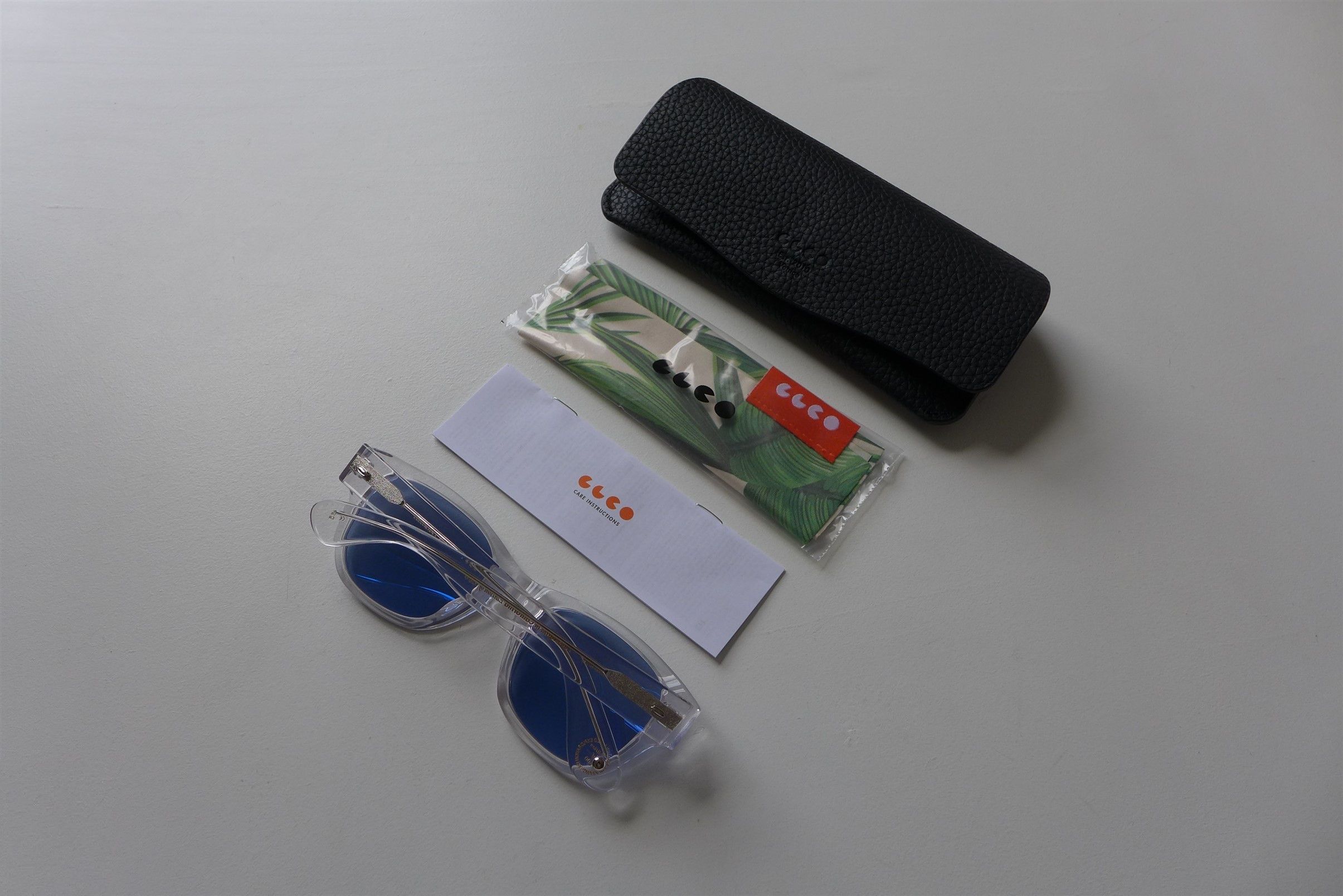 Garrett Leight GLCO x John Terzian Sunglasses -- Clear Acetate Size ONE SIZE - 3 Thumbnail