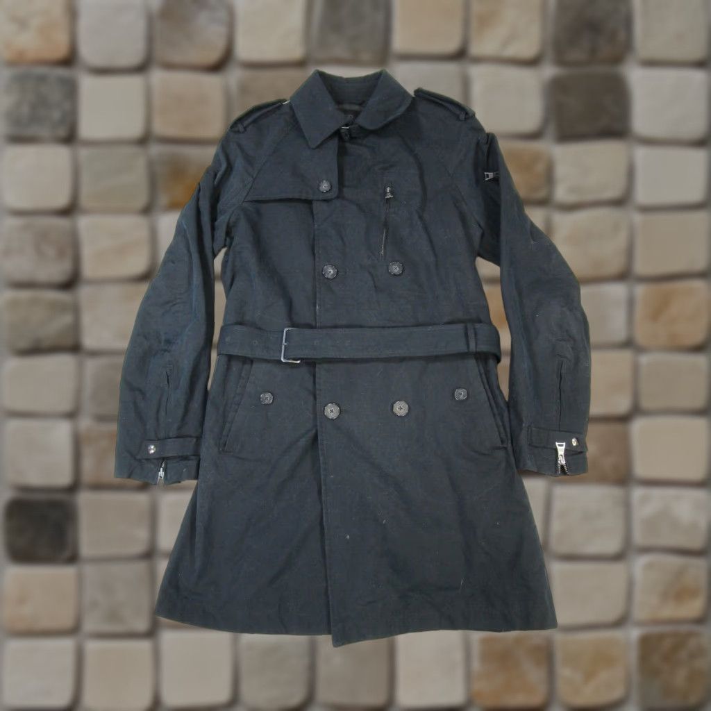 Banana Republic Trench Coat Womens Medium Black Wrap Coat