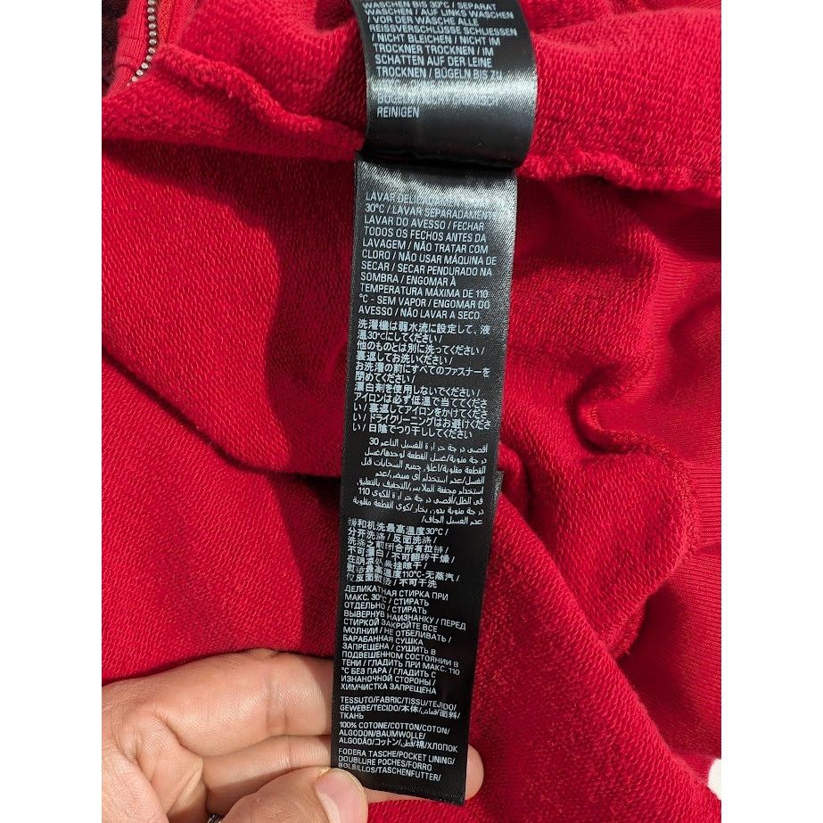 Balenciaga o1rshd1 Skater Zip Hoodie in Red Size US S / EU 44-46 / 1 - 18 Thumbnail