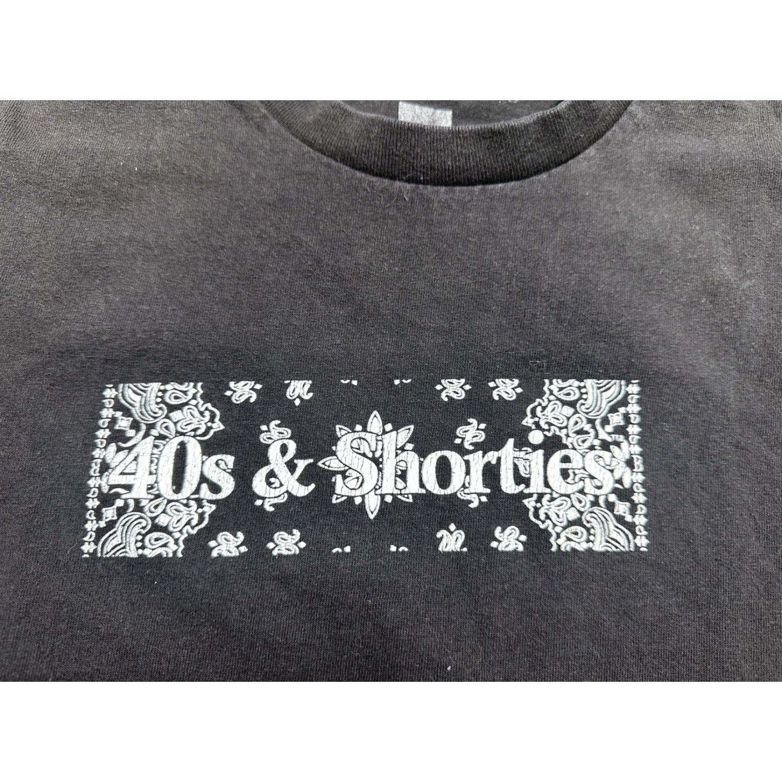 Vintage 40s & Shorties Bandana Box Logo T-Shirt Men’s Medium Black Size US M / EU 48-50 / 2 - 4 Thumbnail