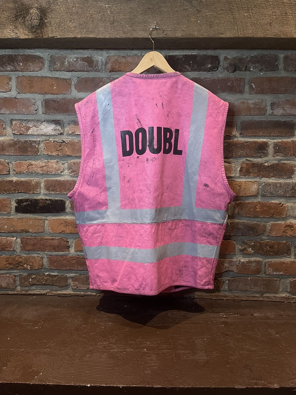 Doublet Doublet Men's AW23 Monster Clacking Leather Vest (Pink) Grailed