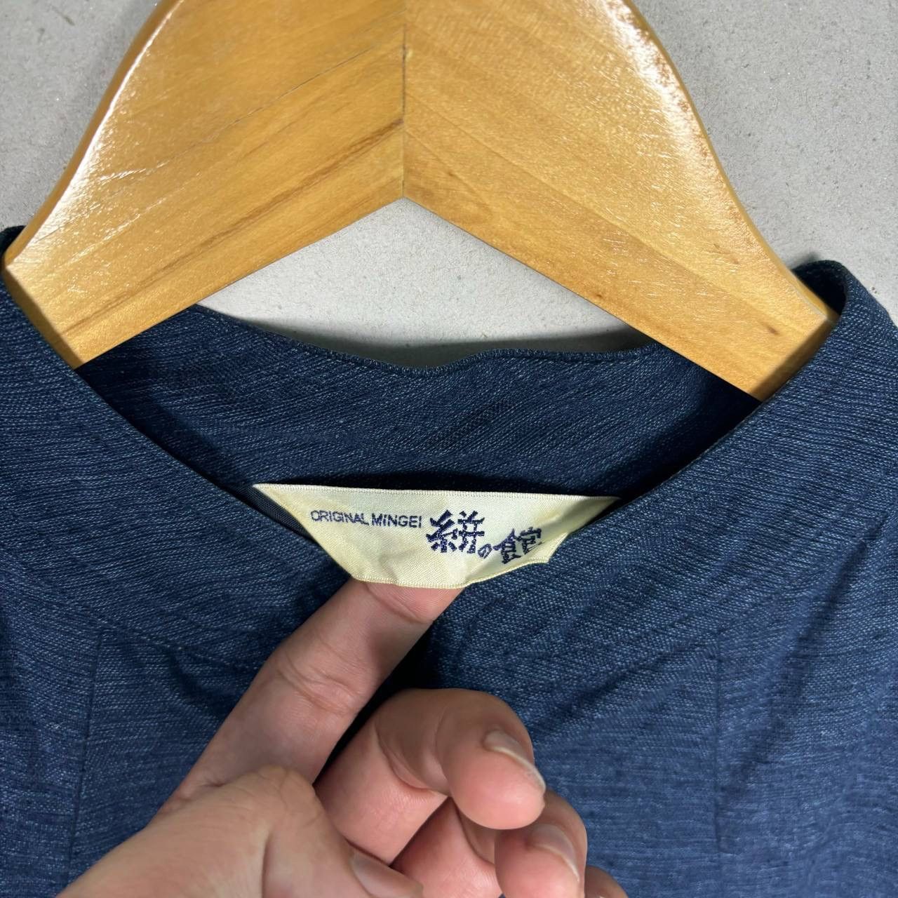 Cloak Vintage Japanese Indigo Patchwork Poncho Boro Sashiko Cape Size US M / EU 48-50 / 2 - 6 Thumbnail
