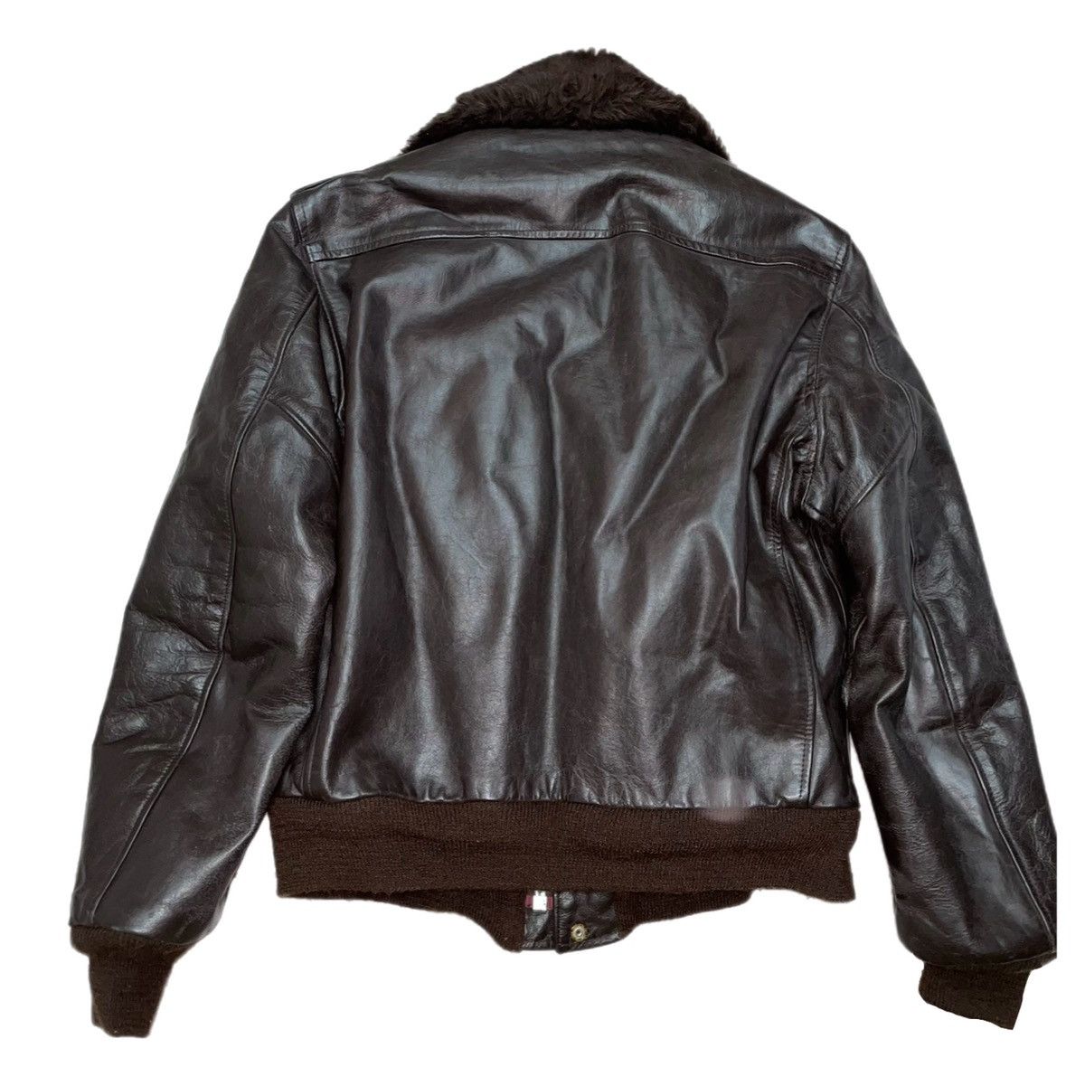 Vintage Vintage Golden Fleece A-2 Brown Leather Flight Bomber Jacket Size US M / EU 48-50 / 2 - 2 Thumbnail