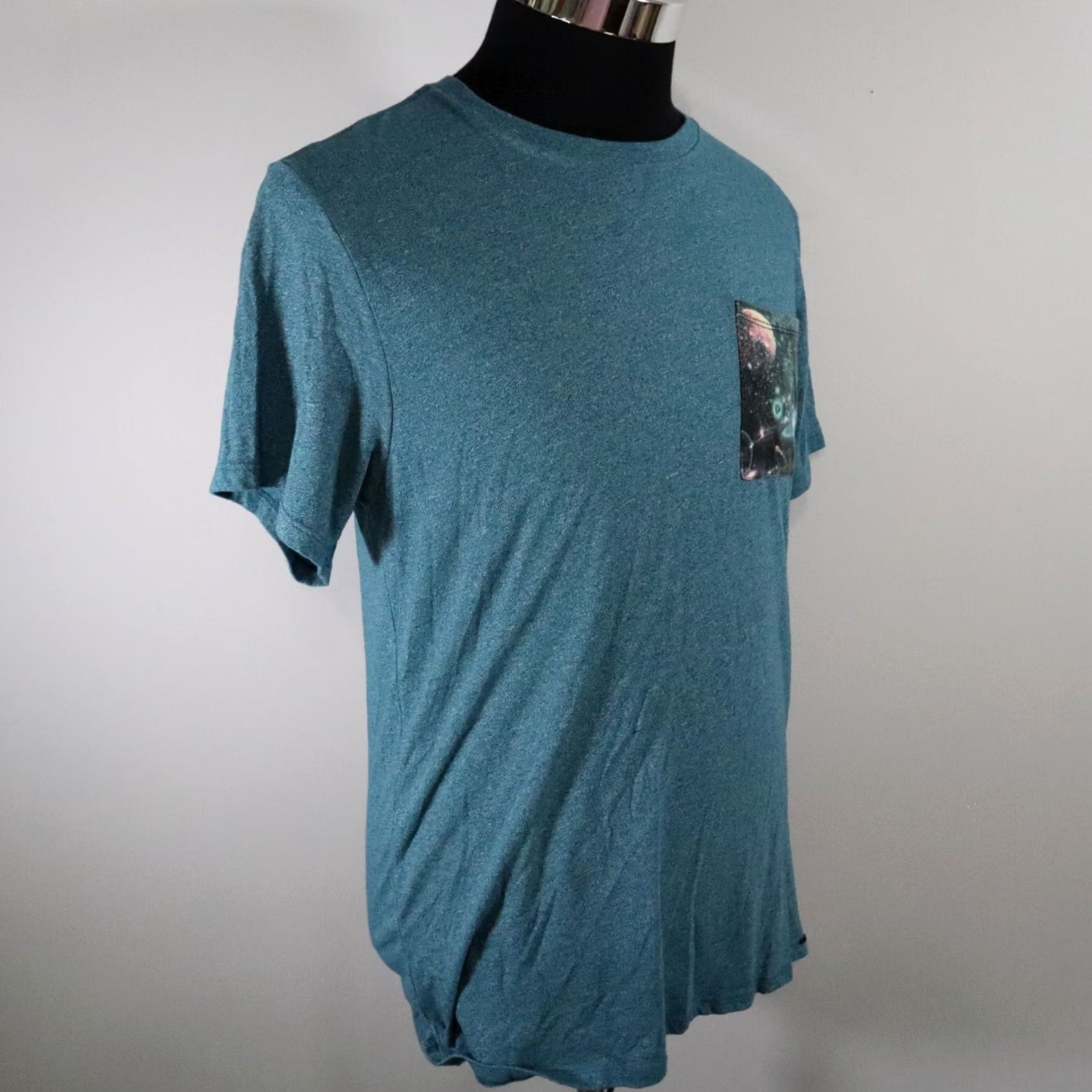 Vintage On the Byas T-Shirt Mens Medium Pocket Crew Neck Tee Short Sleeve Outer Space Size US M / EU 48-50 / 2 - 3 Thumbnail