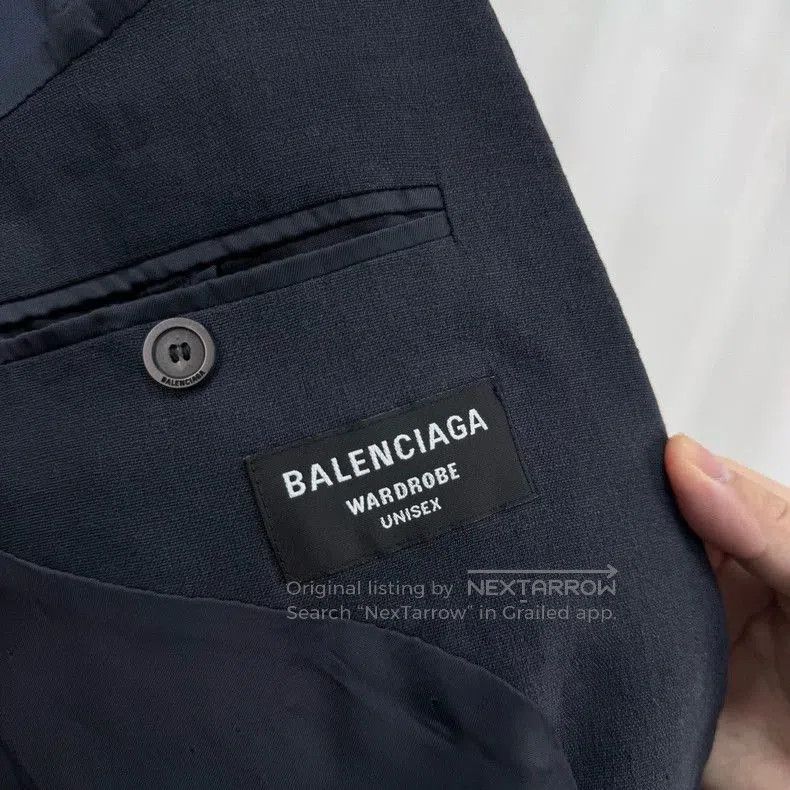 Balenciaga Balenciaga Black Wool Blazer Jacket. Size US XL / EU 56 / 4 - 5 Thumbnail