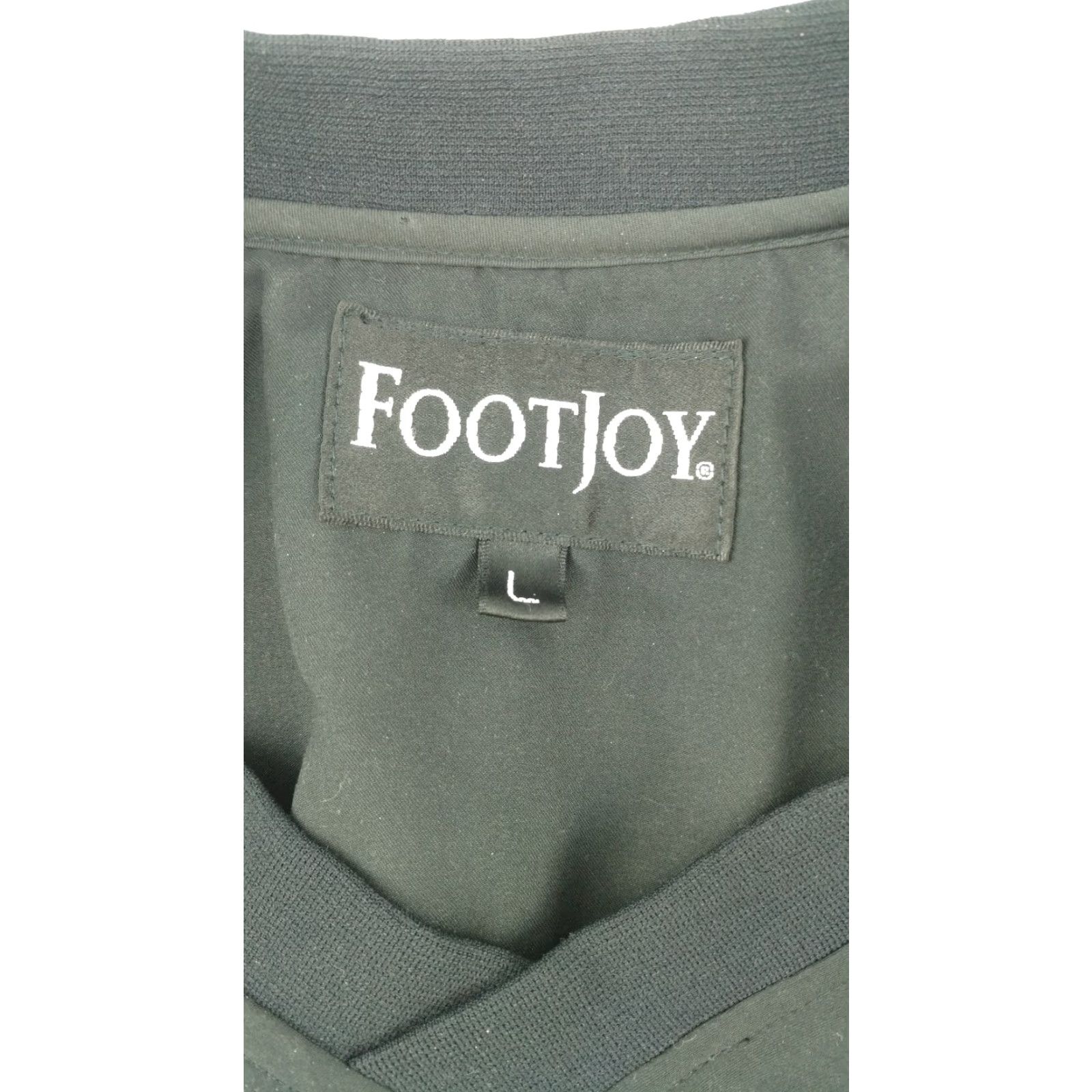 Footjoy FootJoy Mens Black Pullover Wind Golf Jacket Large Athletics Baseball V Neck Shirt Jacket Windbreaker Mens Black L Polyester Solid 90s Event Size US L / EU 52-54 / 3 - 5 Thumbnail