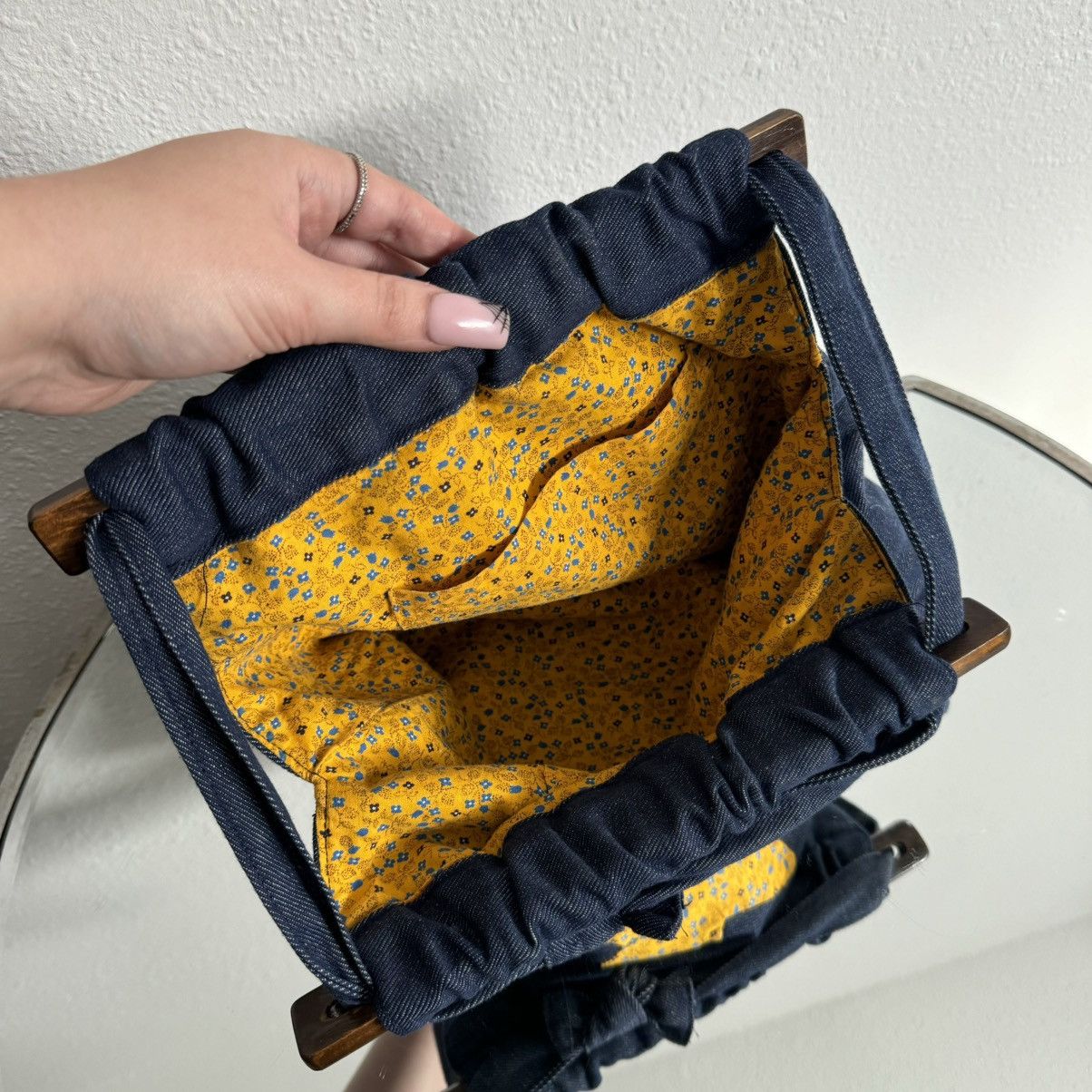 Other Vintage Y2K Blue Denim Yellow Butterfly Jean Crossbody Bag Size ONE SIZE - 8 Thumbnail