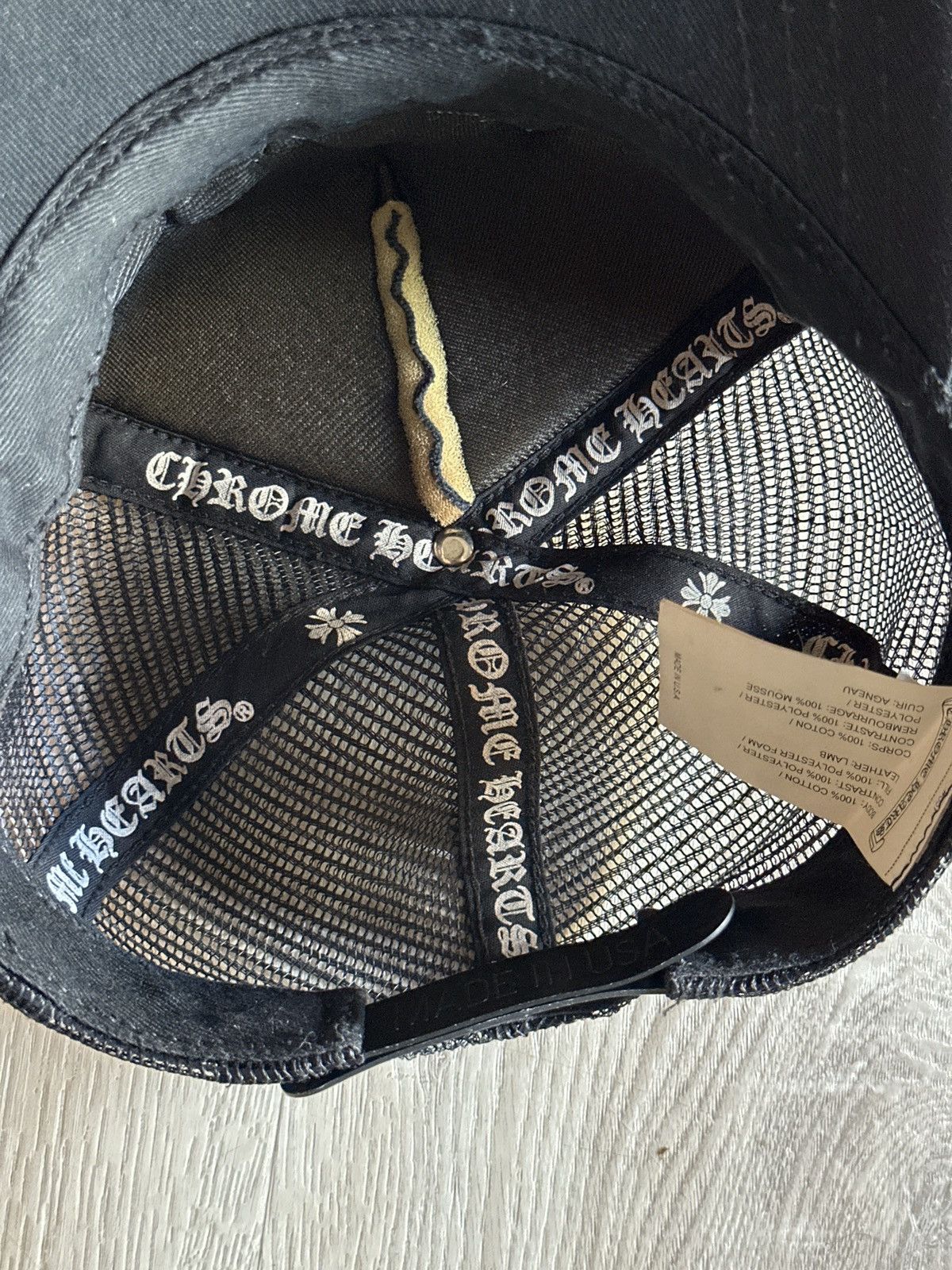 Chrome Hearts Chrome hearts triple star leather hat Size ONE SIZE - 5 Thumbnail