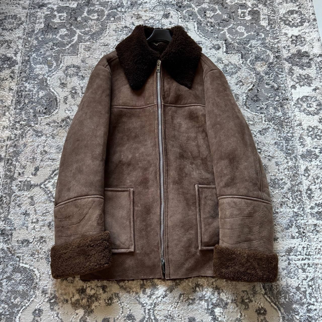 Genuine Leather Vintage Genuine Leather Shearling Sheep Skin Aviator Jacket Size US XL / EU 56 / 4 - 3 Thumbnail