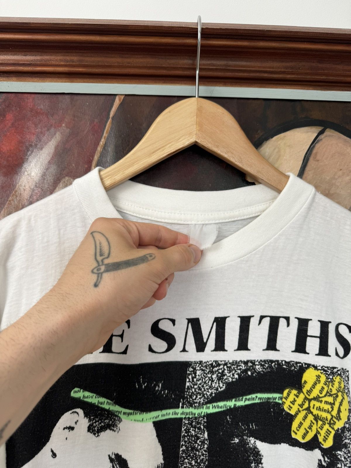 Band Tees Vintage 80s The Smiths Rock Band Tee Rare Print Daffodils Size US L / EU 52-54 / 3 - 2 Thumbnail