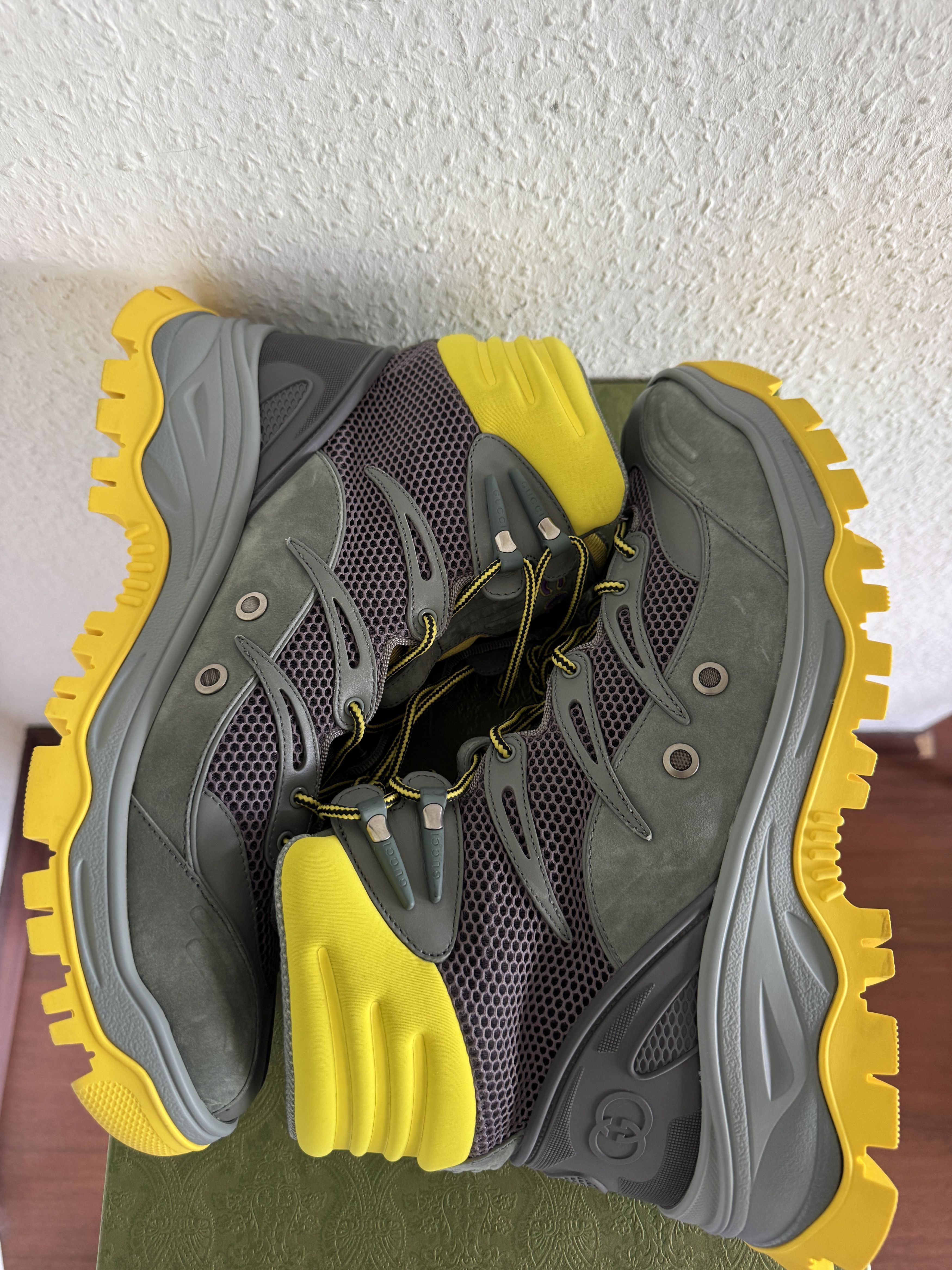 Gucci Buhl Hiking Boots Yellow Grey-Lilac Size US 13 / EU 46 - 7 Thumbnail