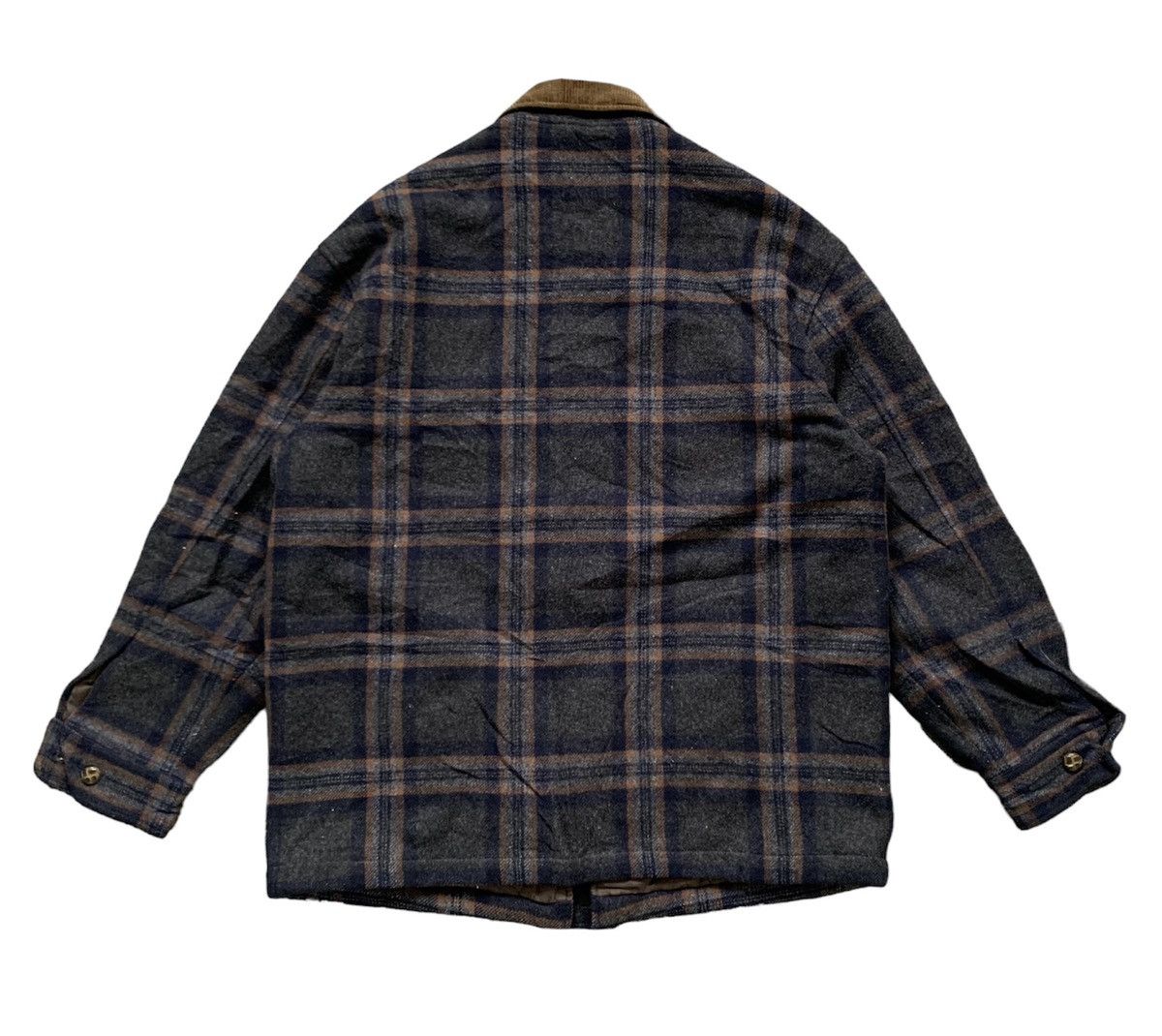 Uniqlo Nice Checkered Style Uniqlo Wool Jacket Quilted Inner Size US L / EU 52-54 / 3 - 2 Thumbnail