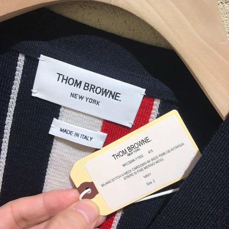 Thom Browne Thom Browne A wool knit cardigan Size US XL / EU 56 / 4 - 5 Thumbnail
