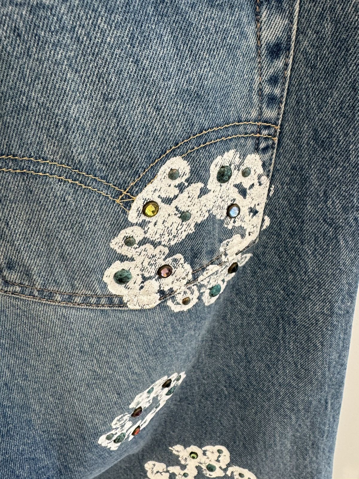 DENIM TEARS Denim Tears Levi Cotton Wreath Gemstone Denim Size US 33 - 4 Thumbnail