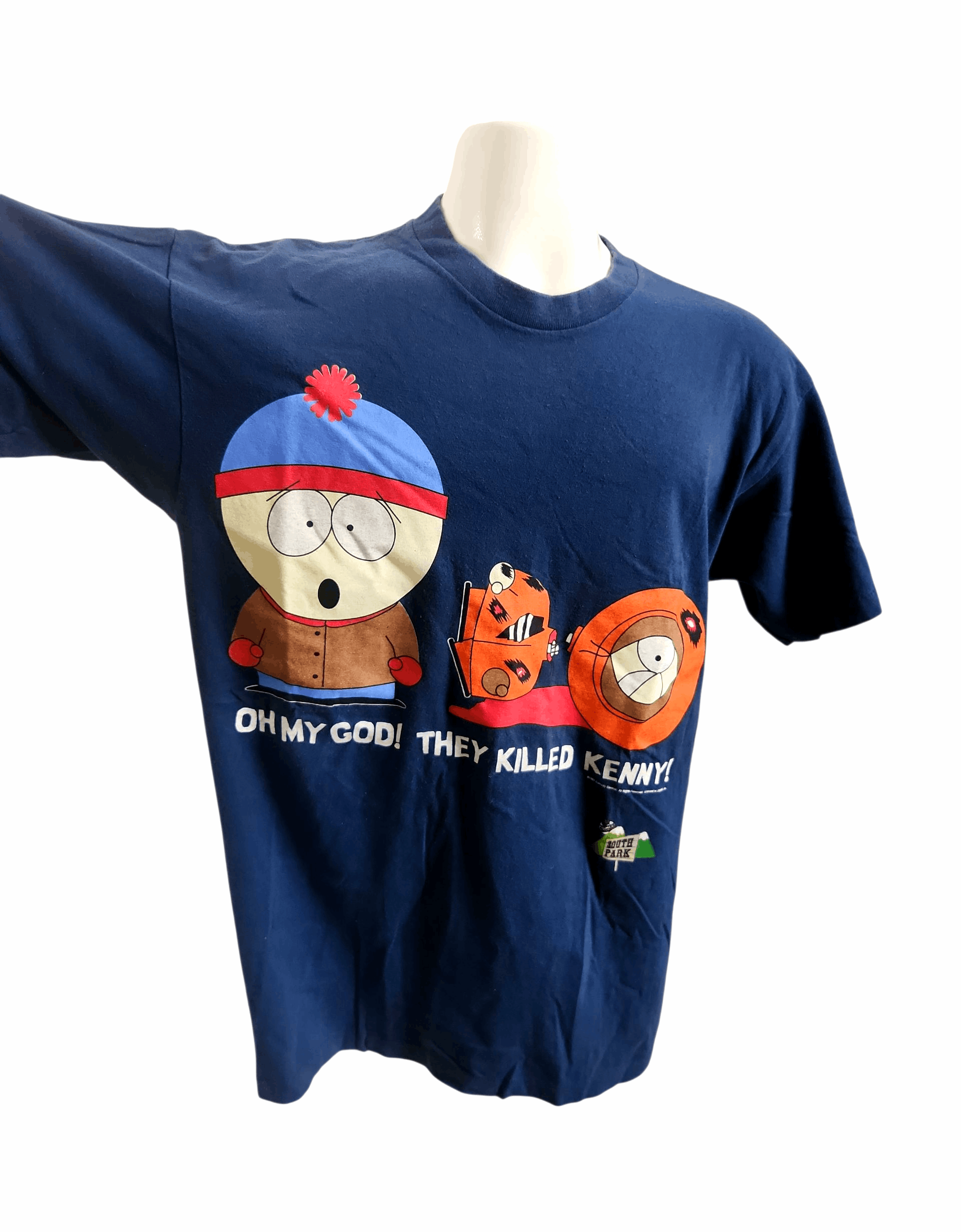 Vintage Logotel 90s South Park Oh My God They Killed Kenny Comedy Size US L / EU 52-54 / 3 - 2 Thumbnail