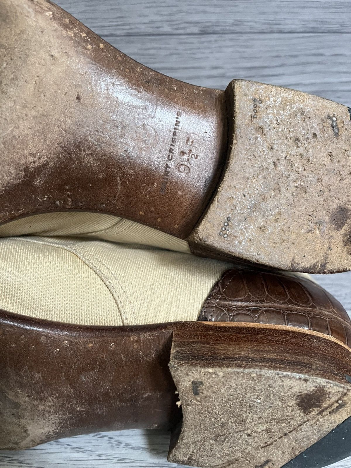 Saint Crispins Saint crispin Spectator boots croc leather boots sz 9.5 Size US 10.5 / EU 43-44 - 12 Thumbnail
