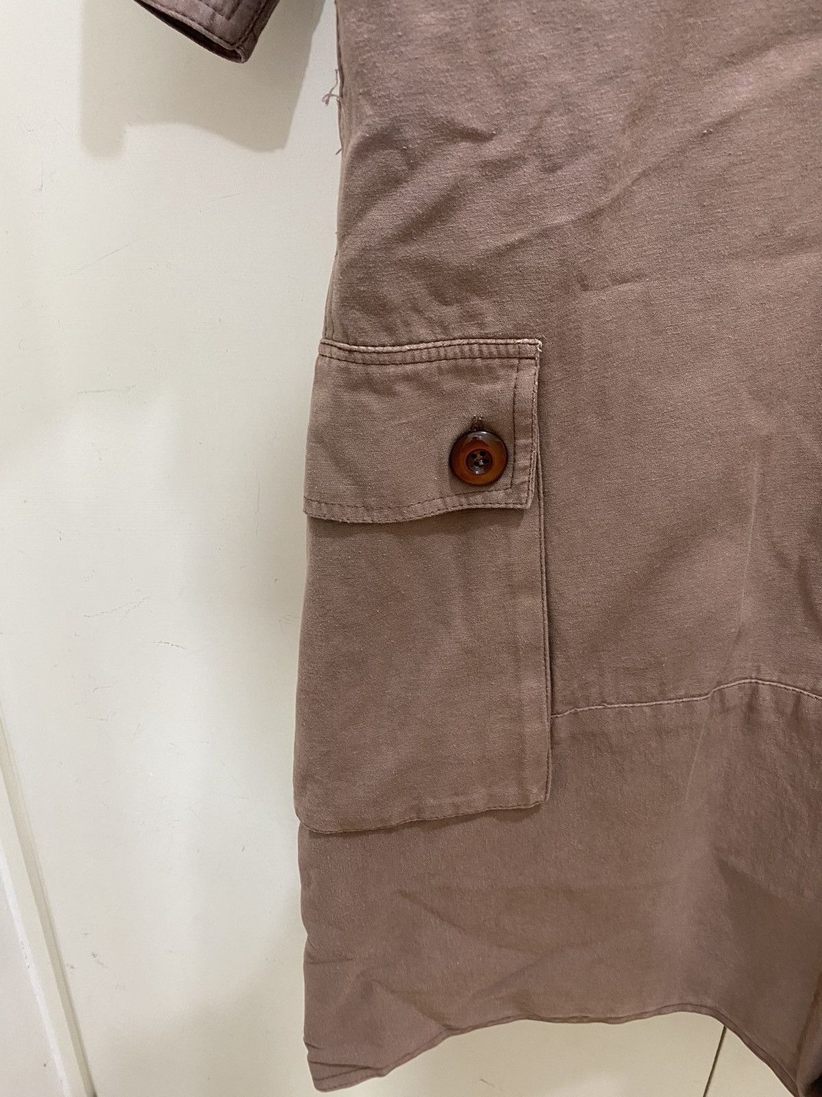 Fiorucci Rare Fiorucci Hard Trench Coat, size S, brown, used . Size US S / EU 44-46 / 1 - 7 Thumbnail