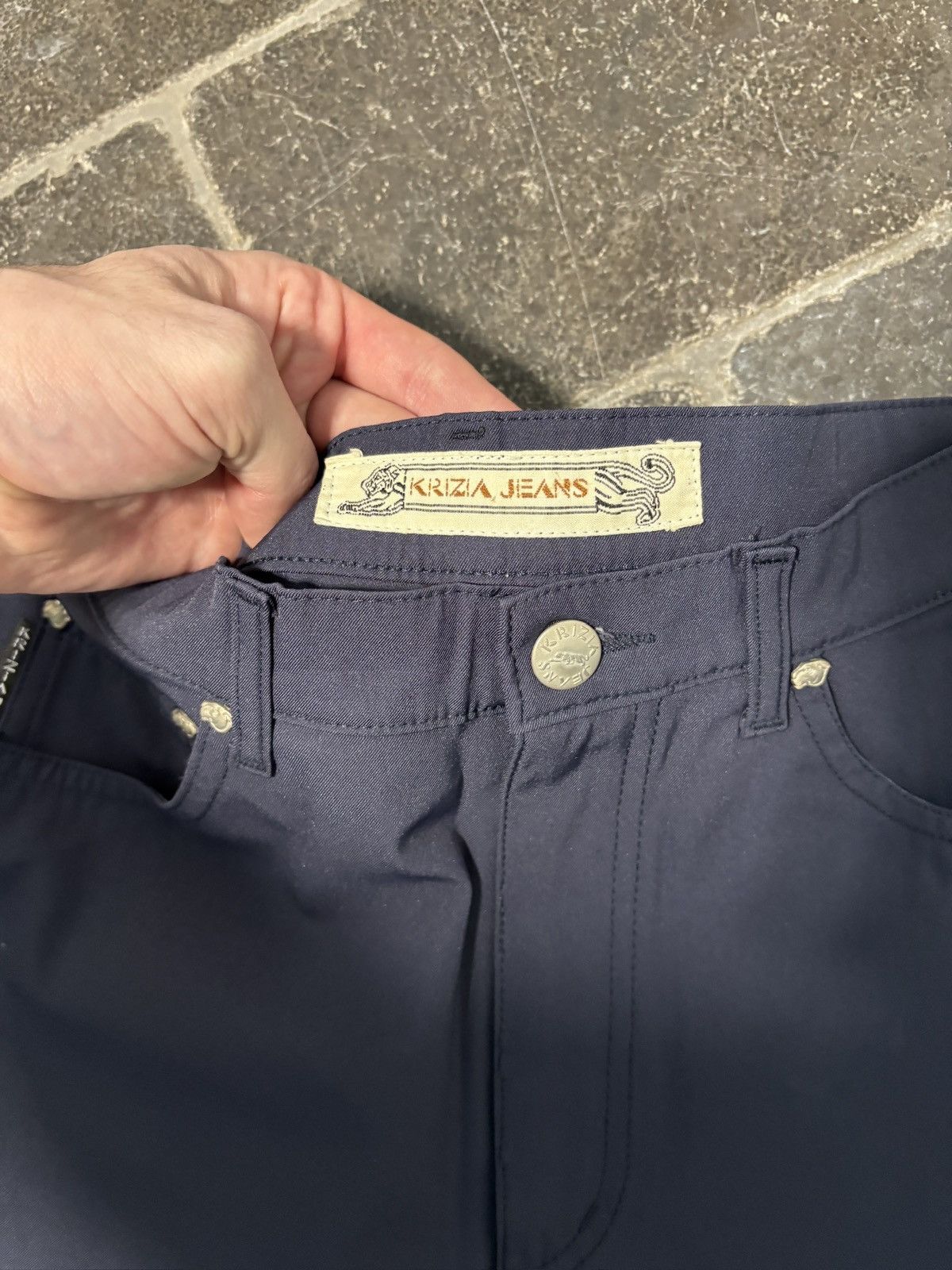 Krizia Vintage Krizia Jeans Skinny Jeans Luster Waxed Tight 26 Size 26" / US 2 / IT 38 - 6 Thumbnail