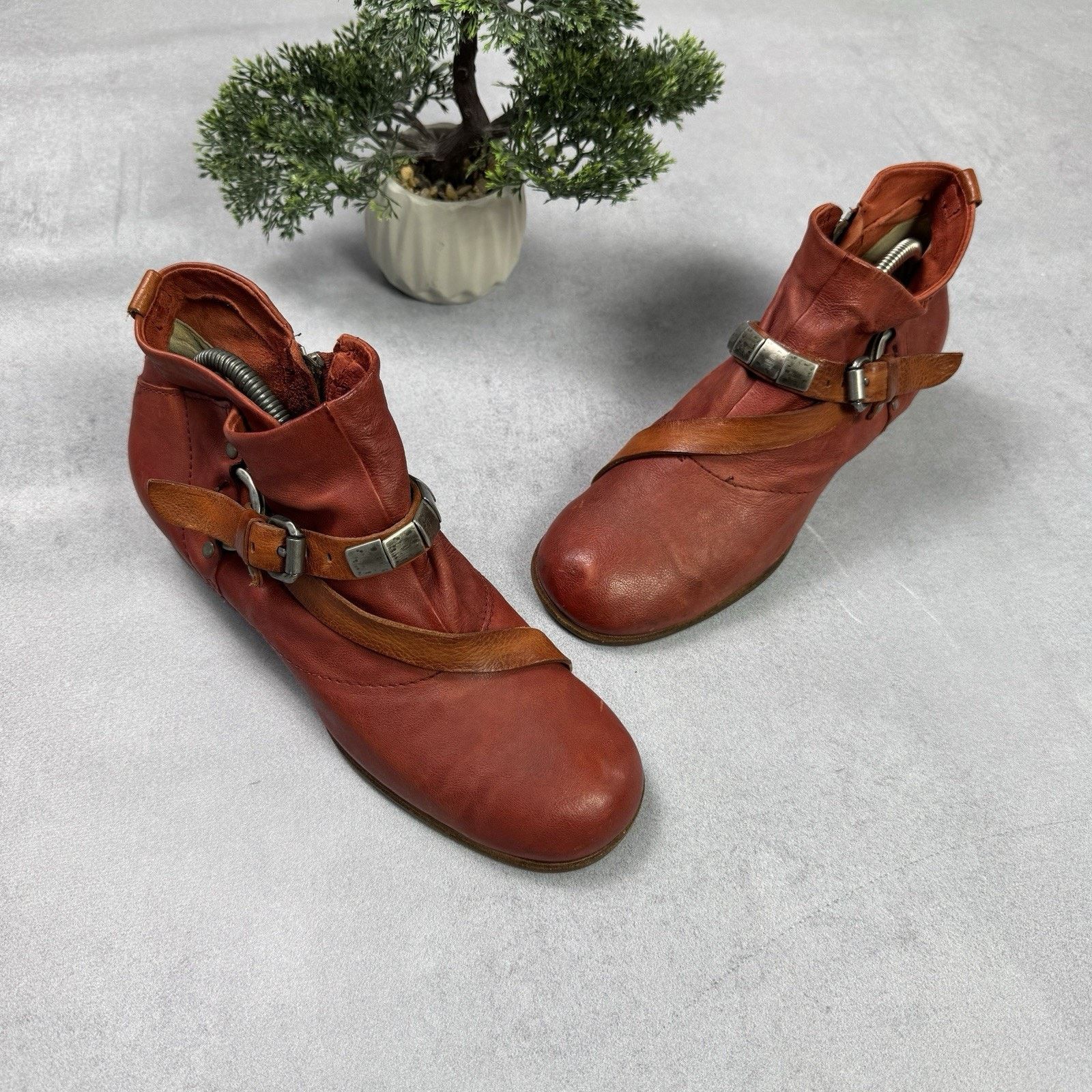 Vintage A.S.98 Airstep Booties Leather Vintage Handmade Rock Size US 10 / IT 40 - 2 Thumbnail