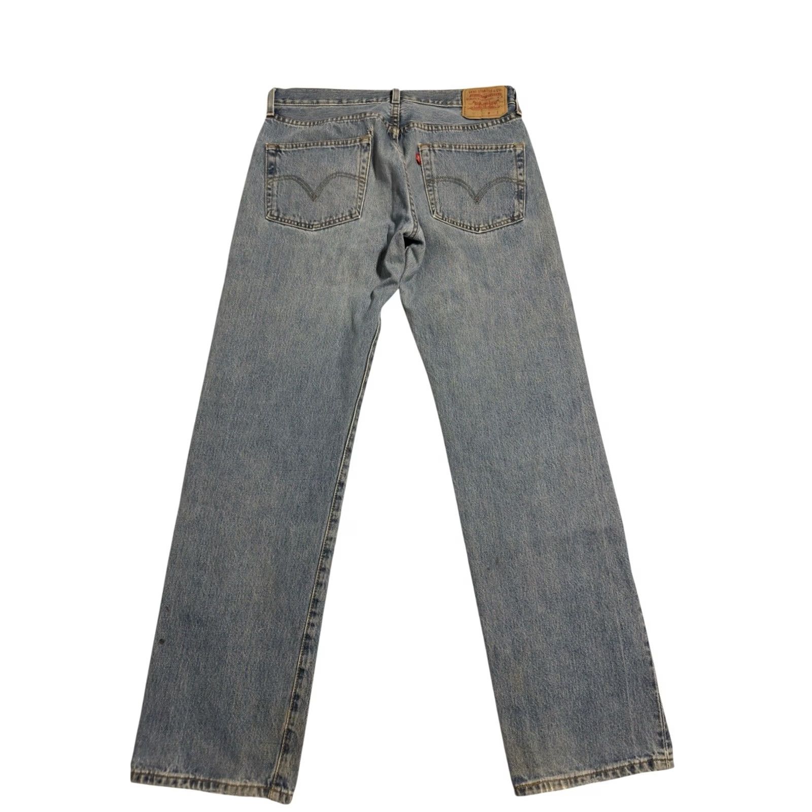 Levi's VINTAGE Levi's 501 Jeans Mens 34x34 Blue Medium Wash Straight Button Fly Y2K Size US 34 / EU 50 - 2 Thumbnail