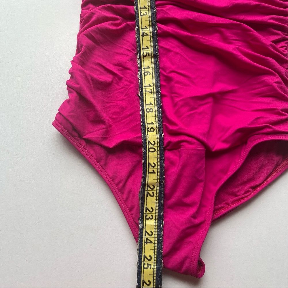 Polo Ralph Lauren Ralph Lauren Beach Club Ruffle Womens Swimsuit Pink Medium Size ONE SIZE - 8 Thumbnail