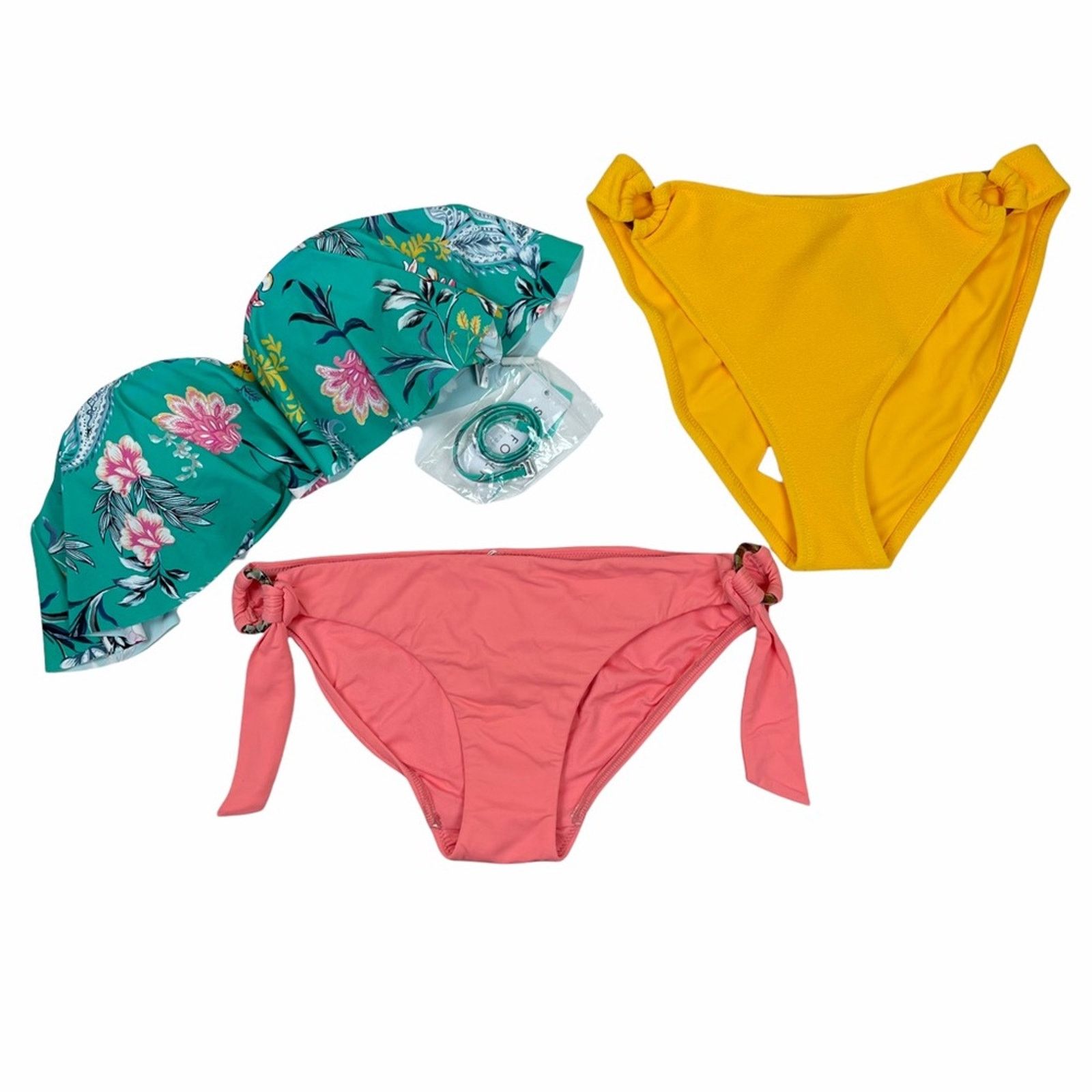 MINKPINK Minkpink and Seafolly Bikini Bundle Green Floral 8 Medium Size ONE SIZE - 13 Thumbnail